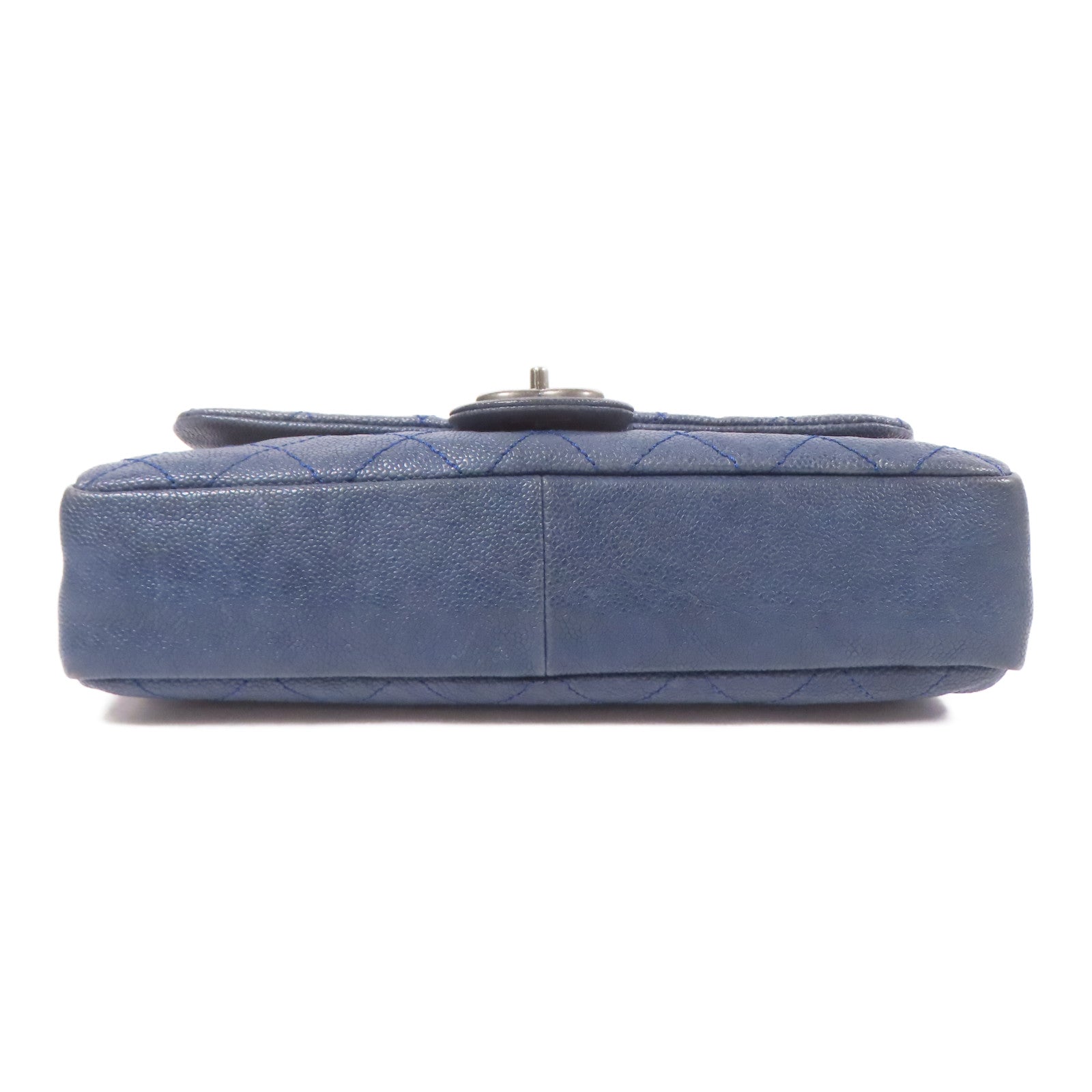 CHANEL 牛皮皮革Shoulder Bag銀扣鏈帶肩背袋