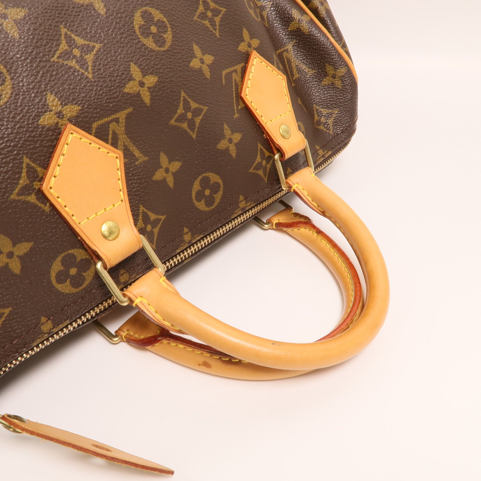 LOUIS VUITTON Monogram Speedy 30金扣手挽袋
