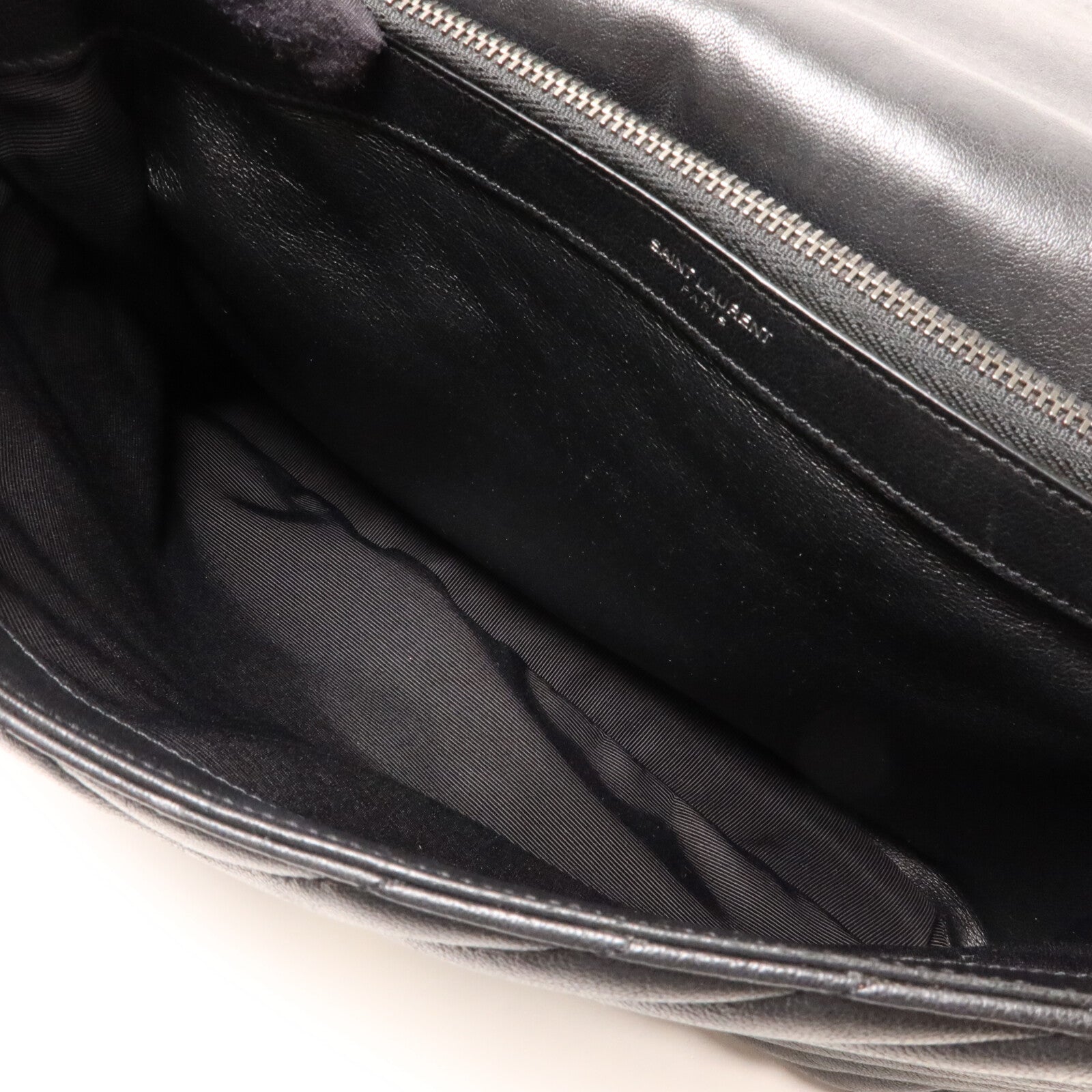 SAINT LAURENT 牛皮皮革College Large鏈帶手挽肩背兩用袋