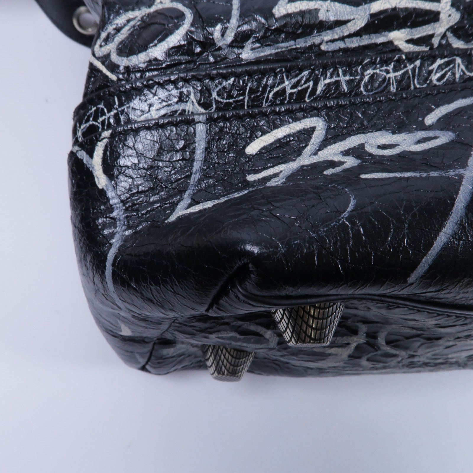BALENCIAGA 牛皮皮革LE Cagole Graffiti Tote手挽肩背兩用袋