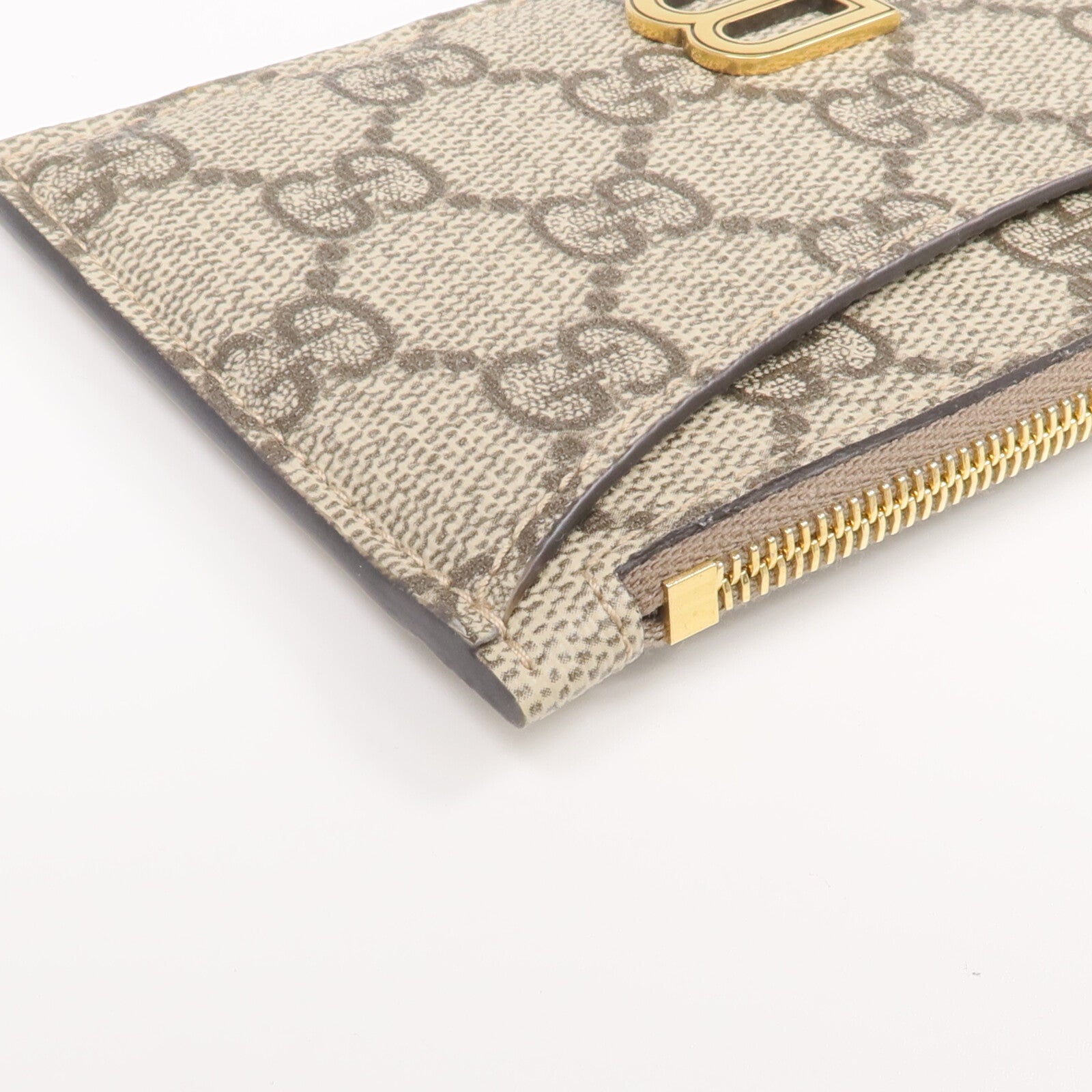 GUCCI 塗層帆布Gucci x Balenciaga Card Case金扣卡片套