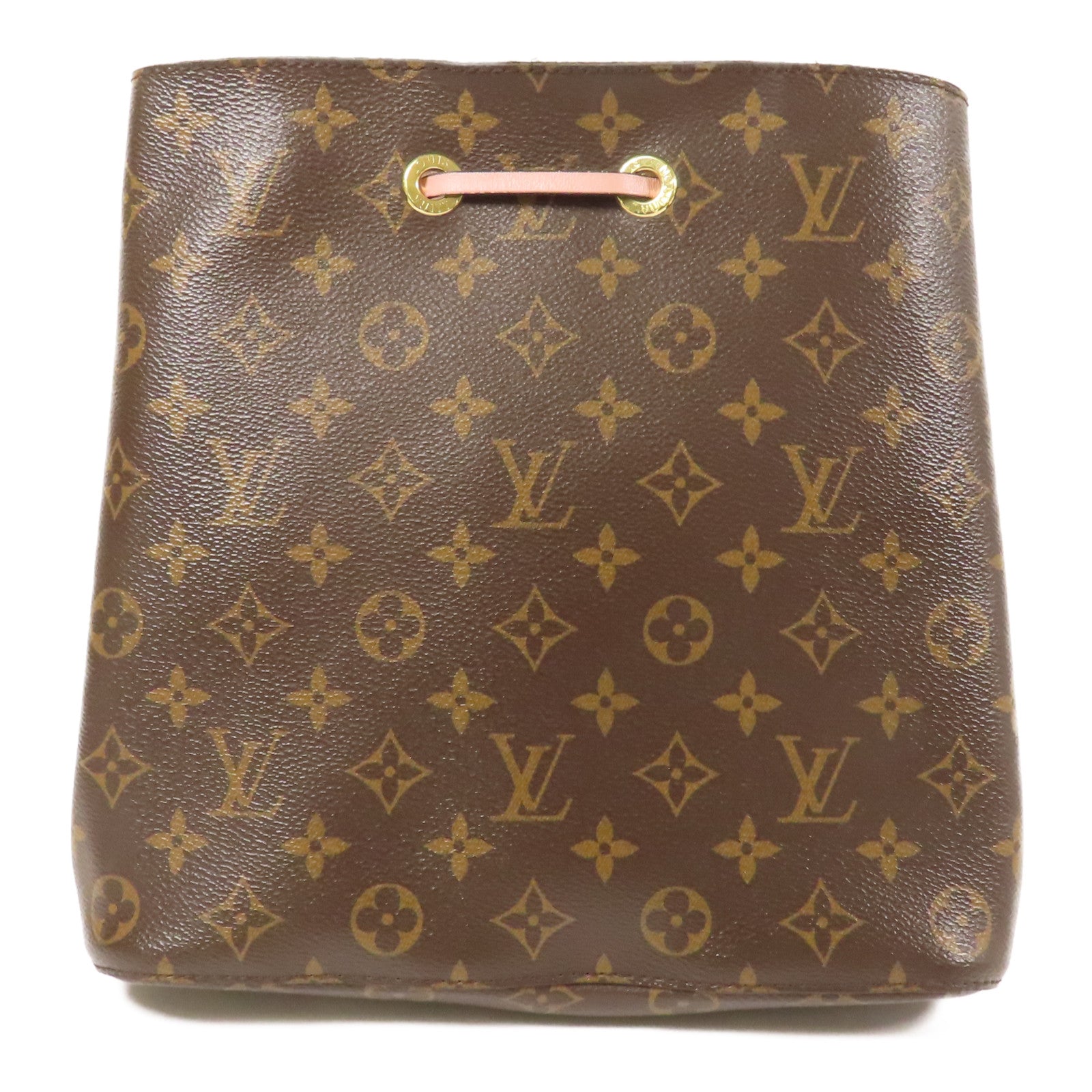 LOUIS VUITTON LV GHW Neo Noe 2way Shoulder Bag M44022 Monogram Brown Pink