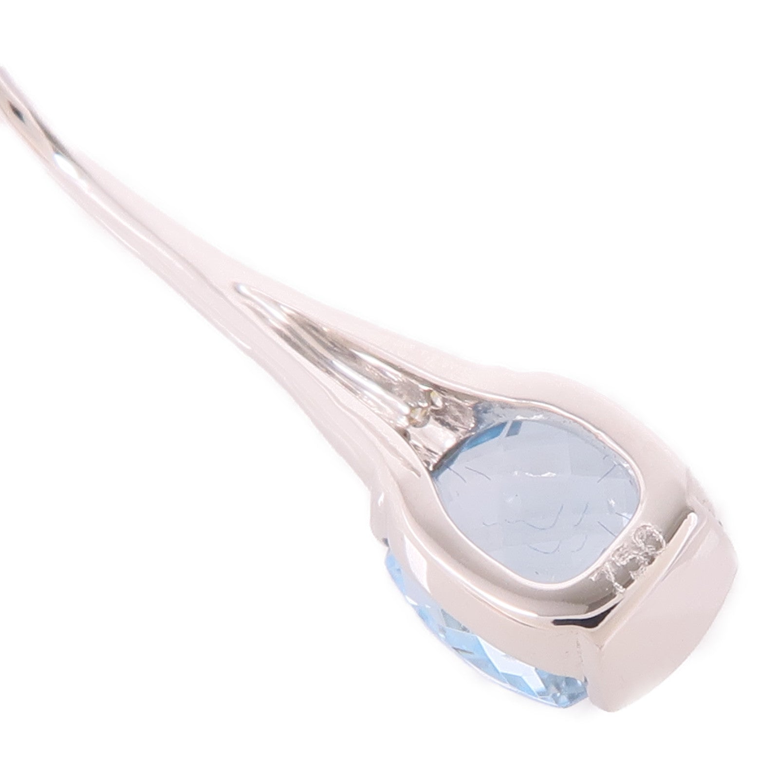 JEWELRY 18K白金Aquamarine Earrings藍晶耳環