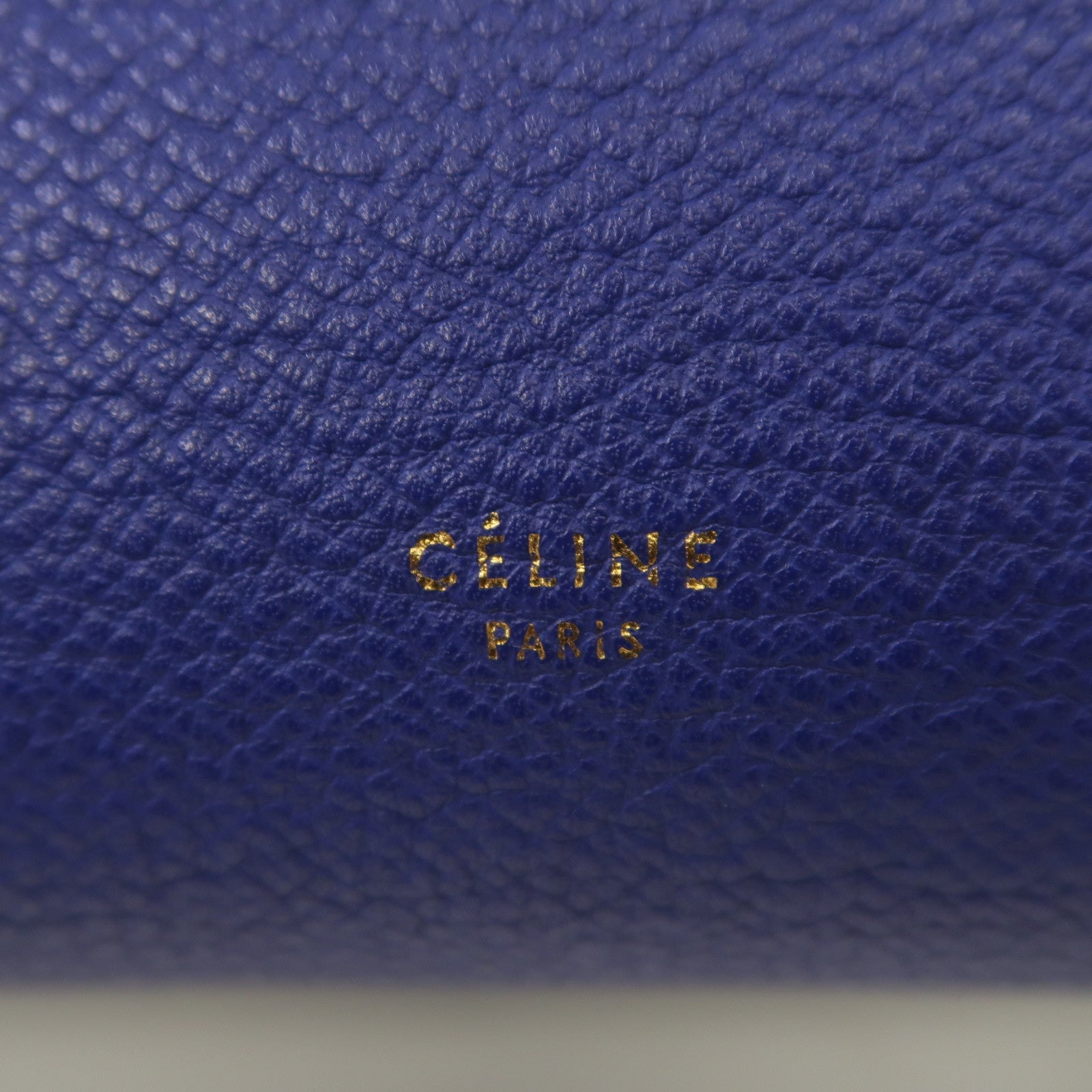 CELINE 【激減優惠】牛皮皮革Belt Bag金扣手挽肩背兩用袋藍色