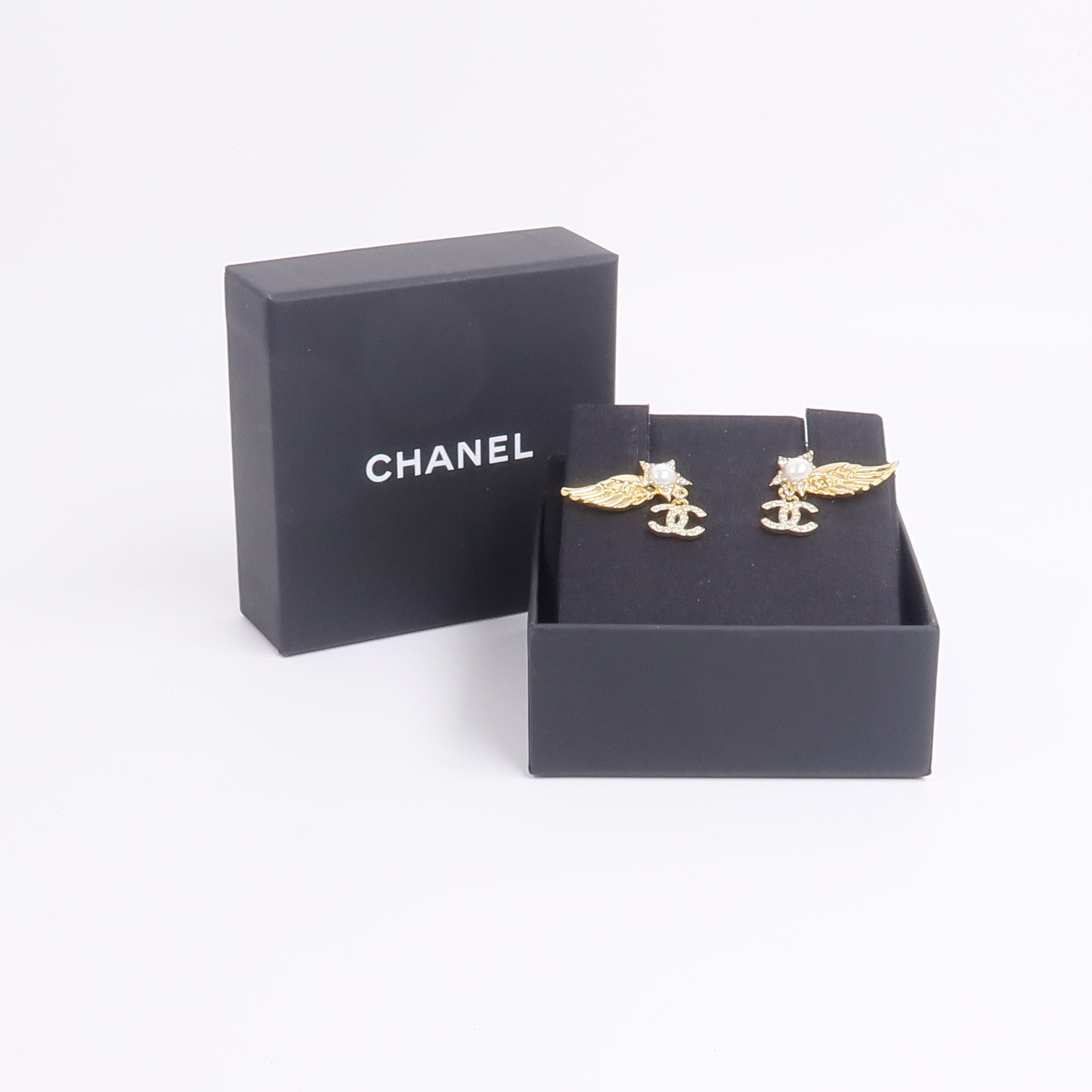 CHANEL 金屬Wing Earrings耳環