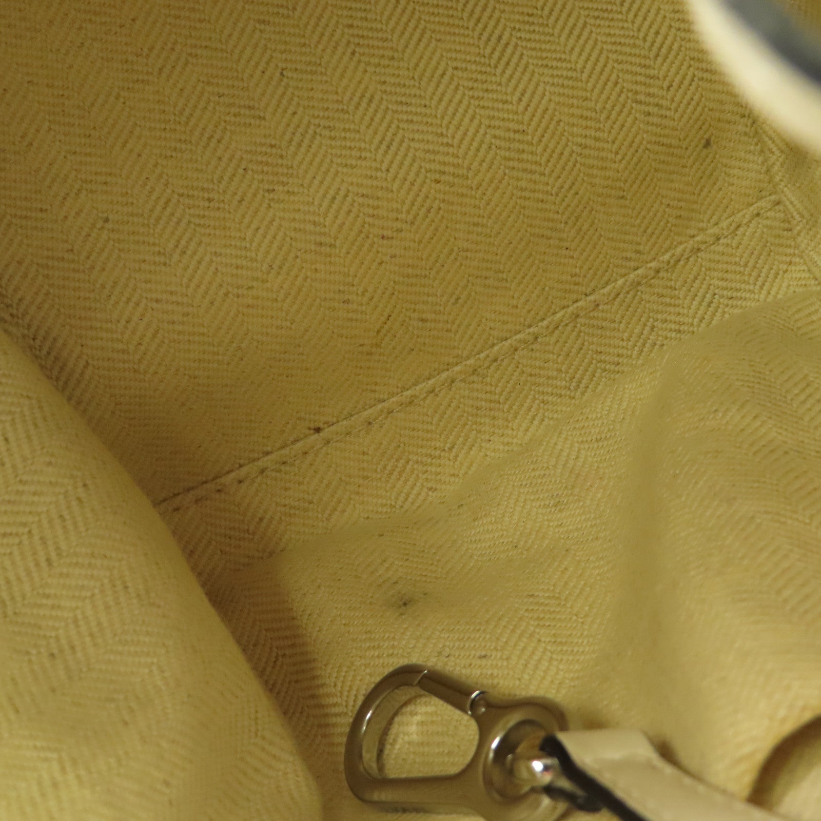 LOEWE SHW Hammock 2way Shoulder Hand Bag Calfskin Leather White