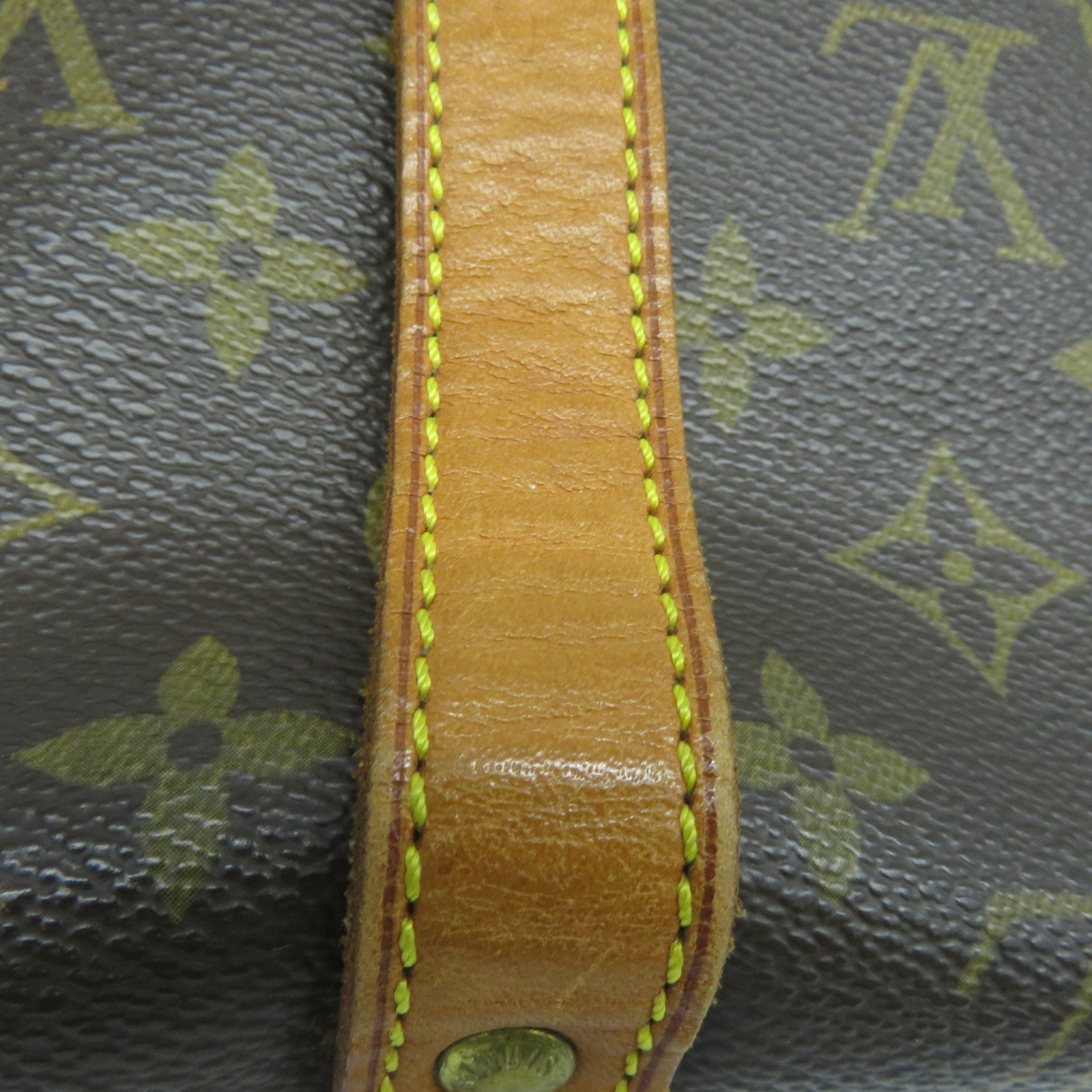 LOUIS VUITTON Monogram Saumur 30金扣肩背袋啡色