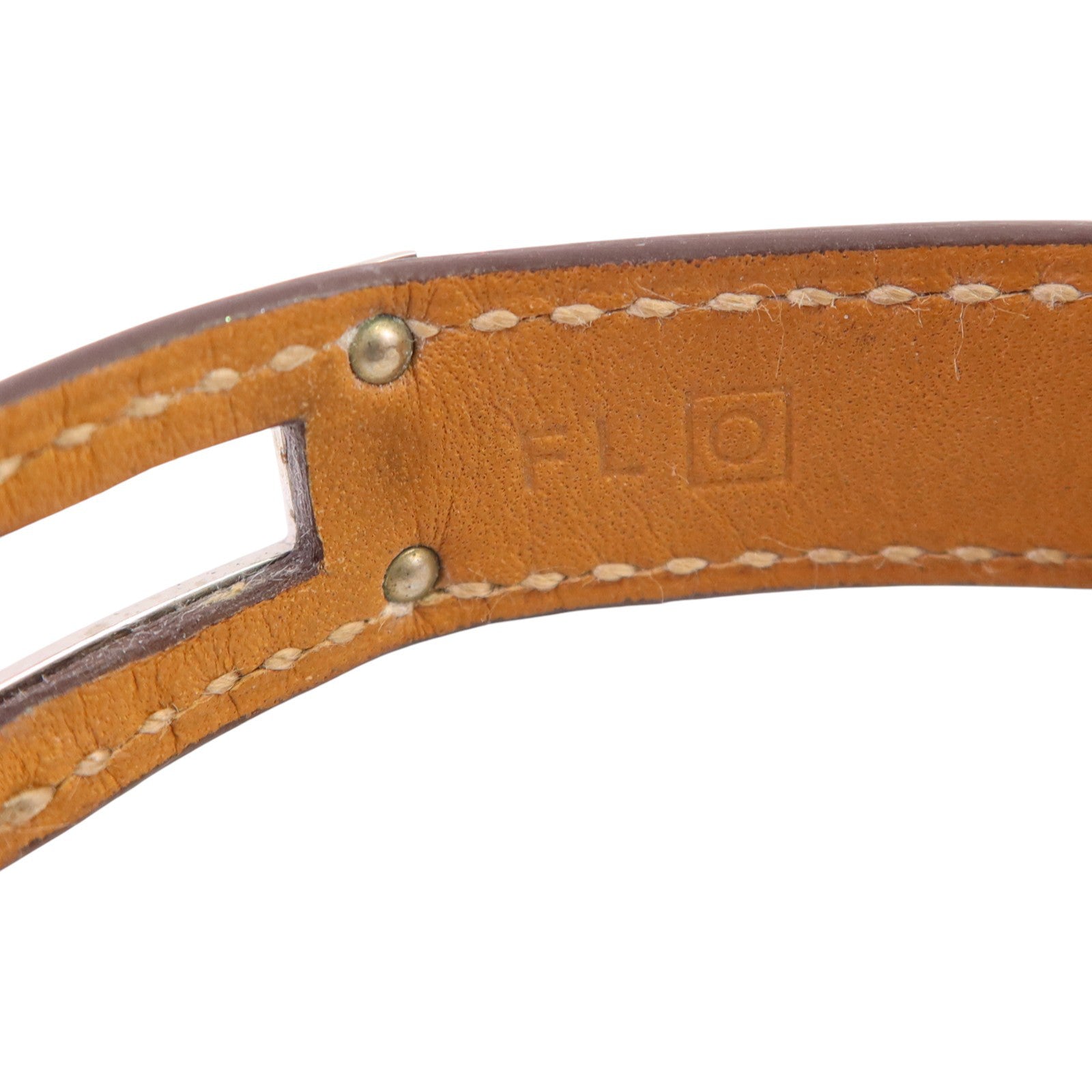 HERMES Swift皮革Kelly Double Tour Bracelet金扣手鏈