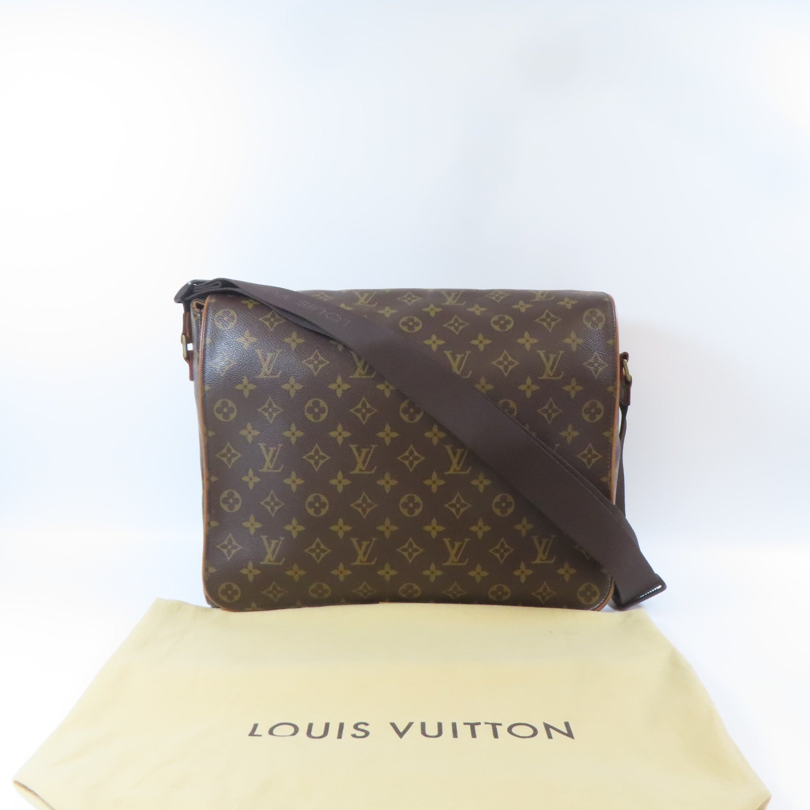 LOUIS VUITTON Monogram Abbesses金扣肩背袋啡色