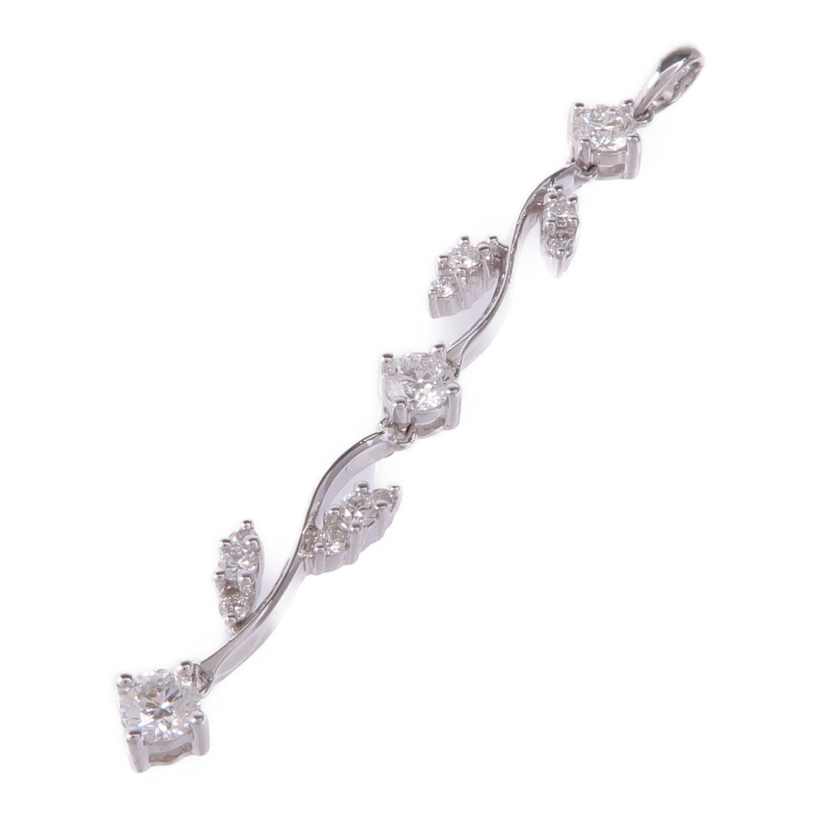 JEWELRY 18K白金Diamond Pendant Top鑽石吊墜
