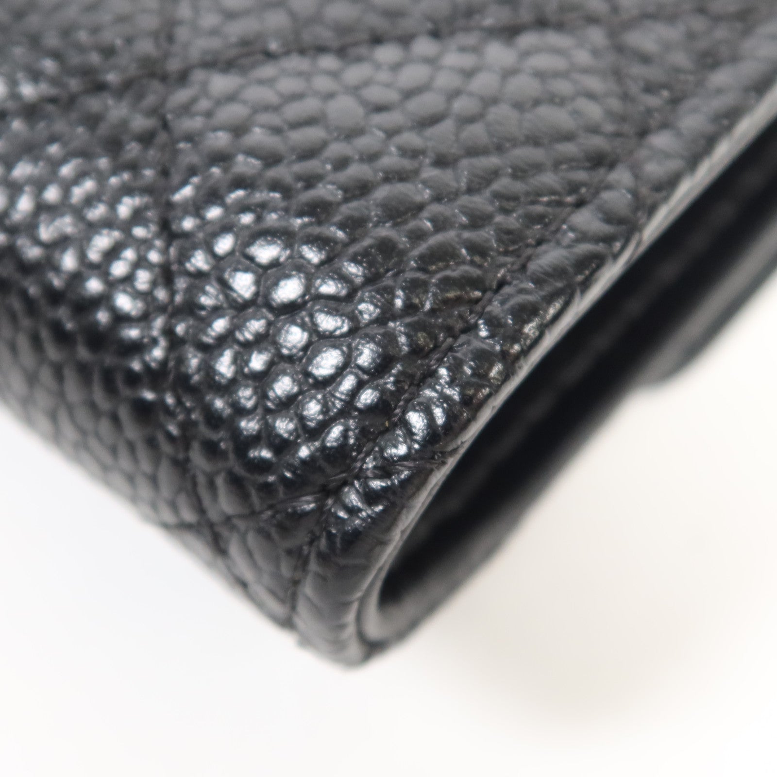 CHANEL 牛皮皮革Wallet金扣錢包