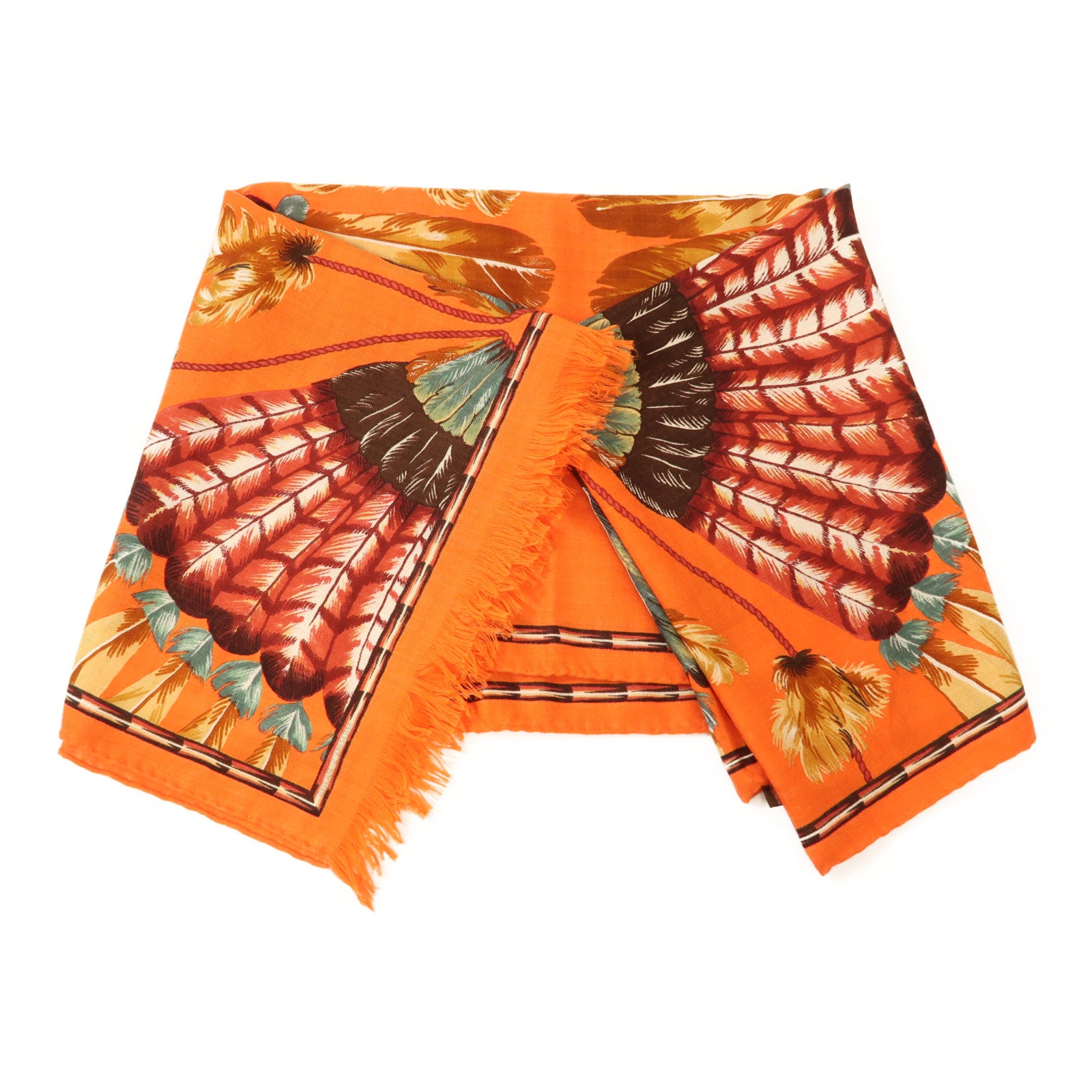 HERMES 羊絨/絲質Scarf圍巾