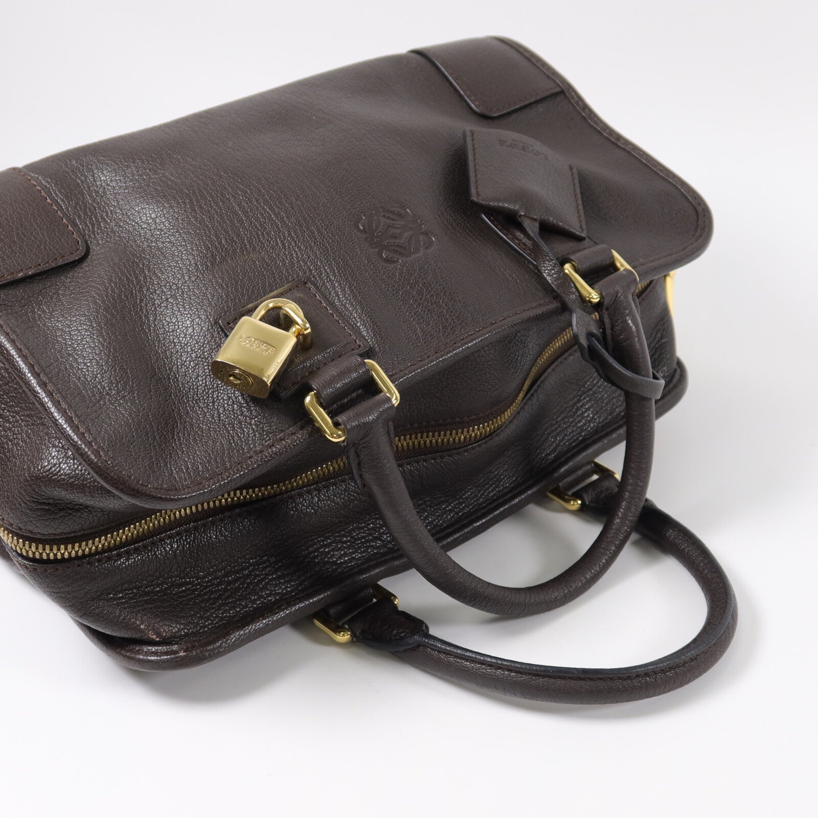 LOEWE 牛皮皮革Amazona 28手挽袋