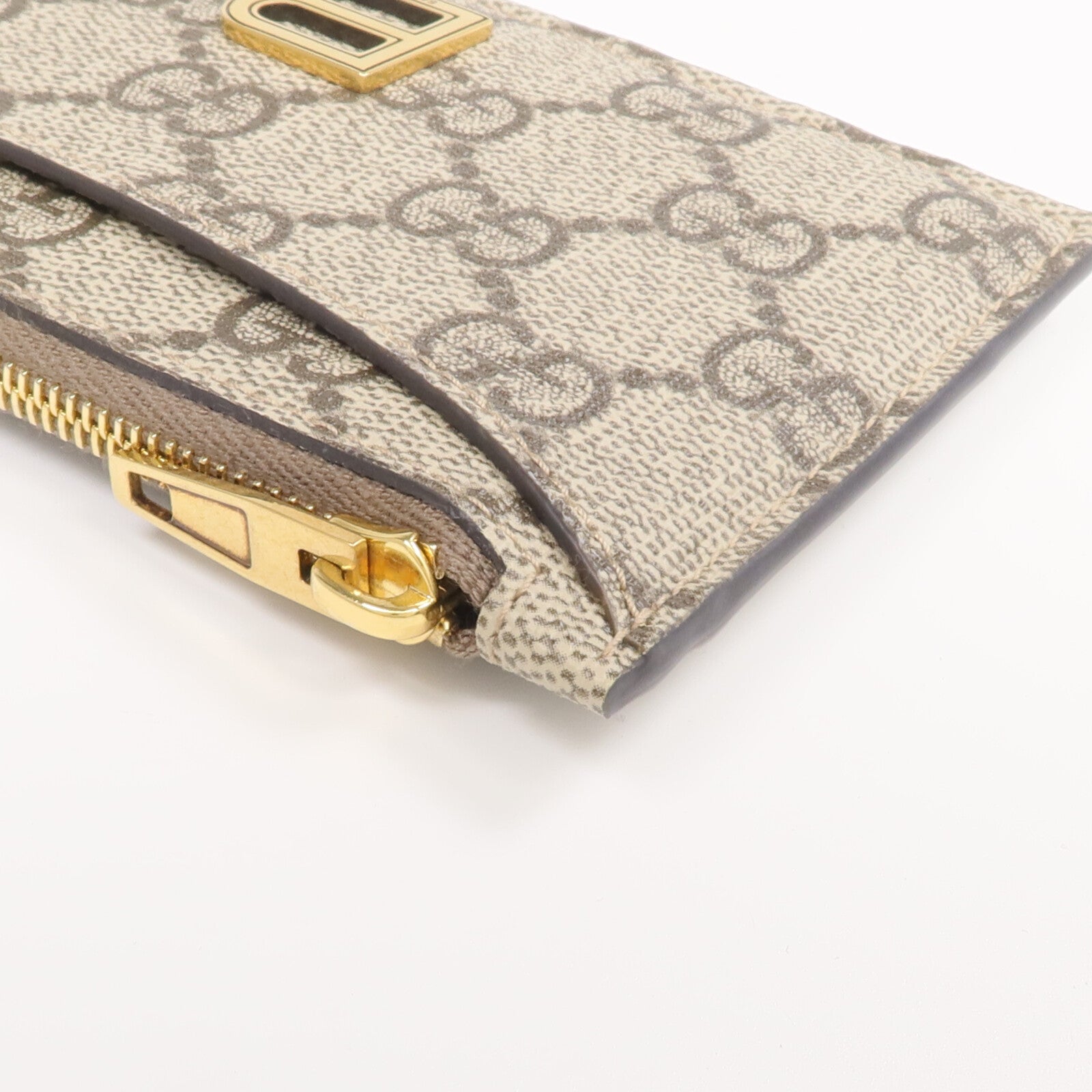 GUCCI 塗層帆布Gucci x Balenciaga Card Case金扣卡片套