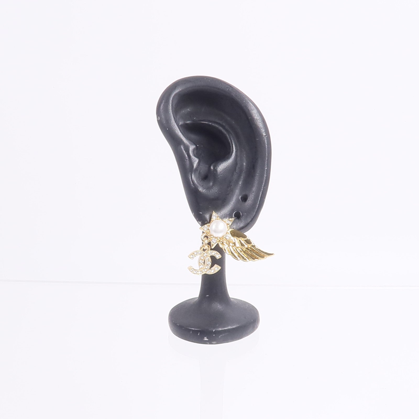 CHANEL 金屬Wing Earrings耳環