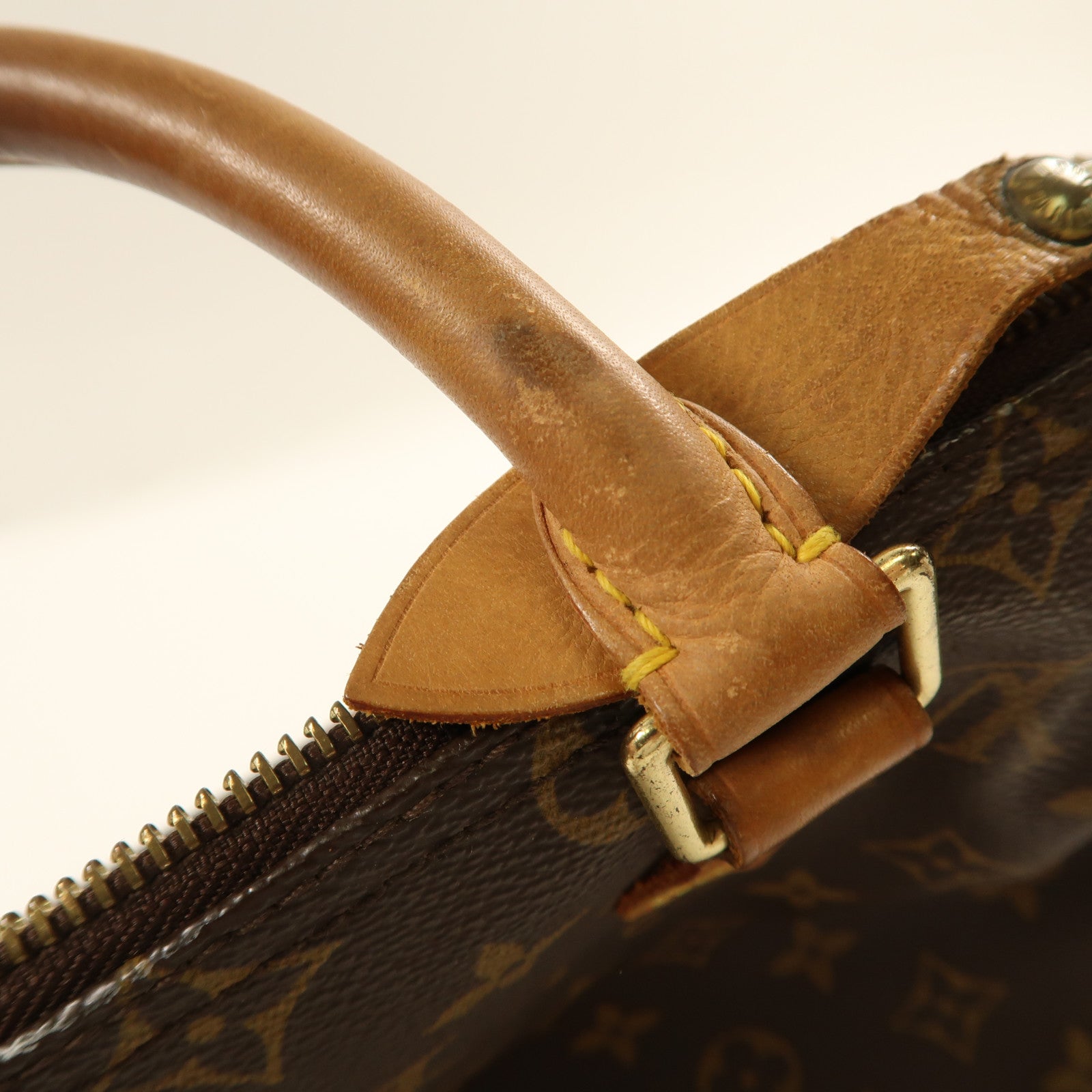 LOUIS VUITTON Monogram Speedy 25金扣手挽袋啡色