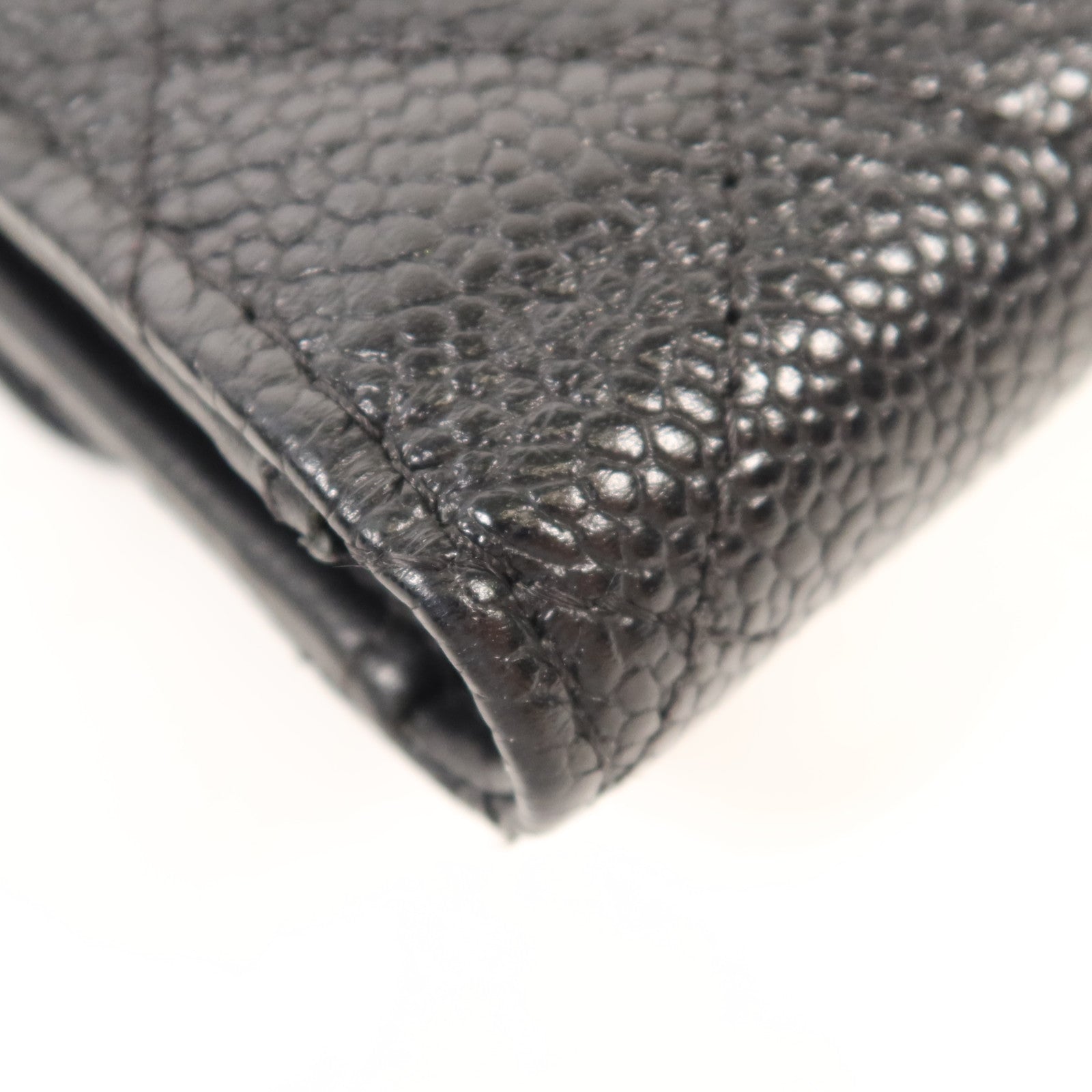 CHANEL 牛皮皮革Wallet金扣錢包