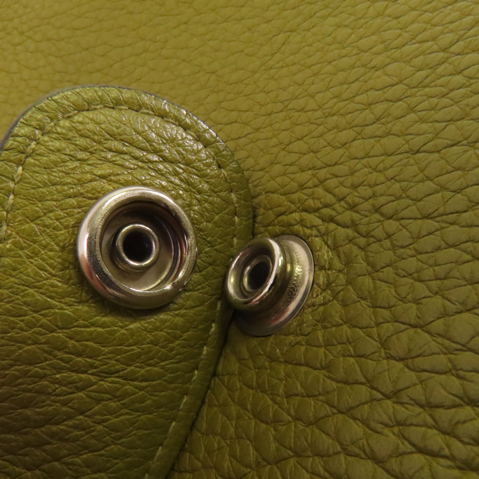 HERMES Clemence皮革Evelyne PM銀扣肩背袋