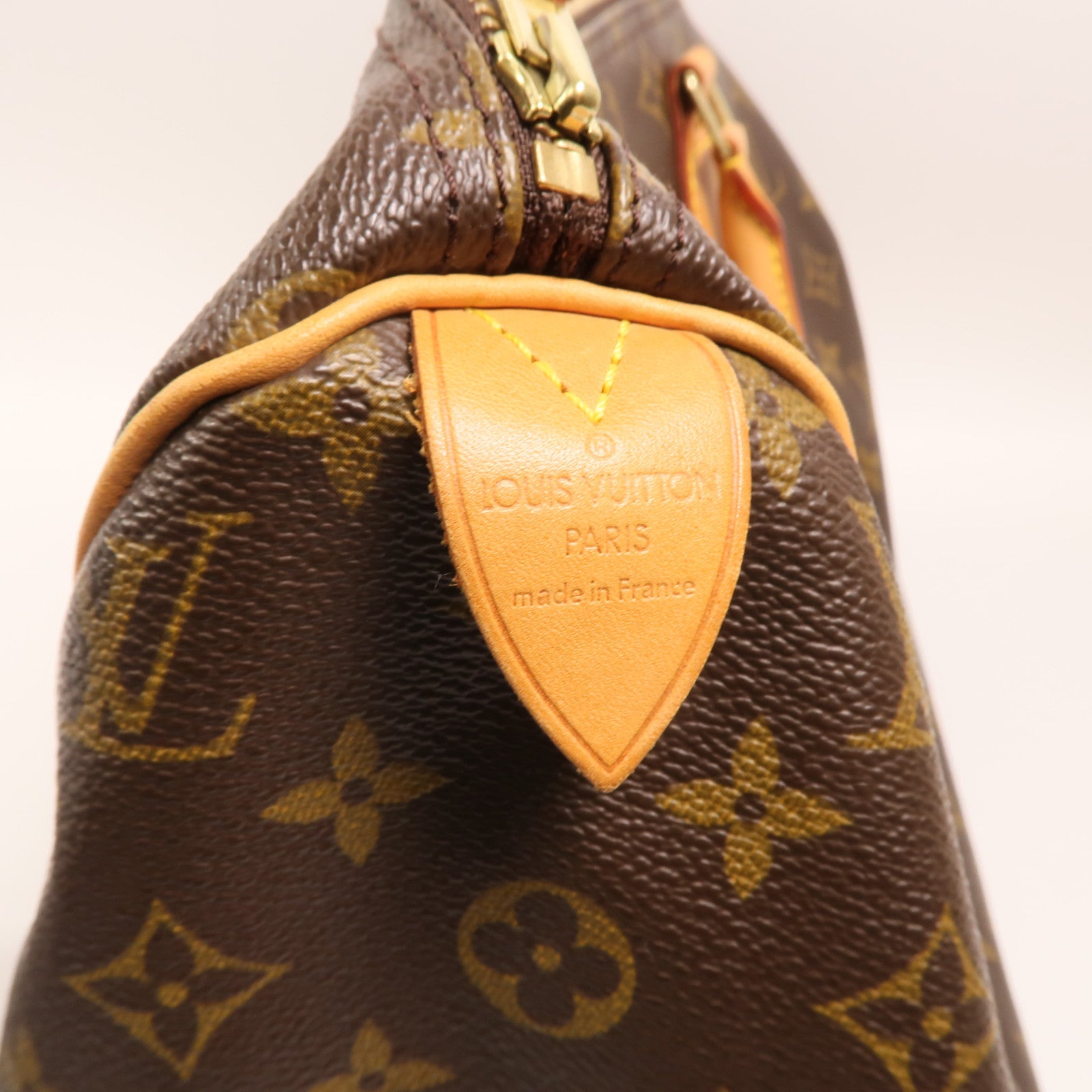 LOUIS VUITTON Monogram Speedy 30金扣手挽袋