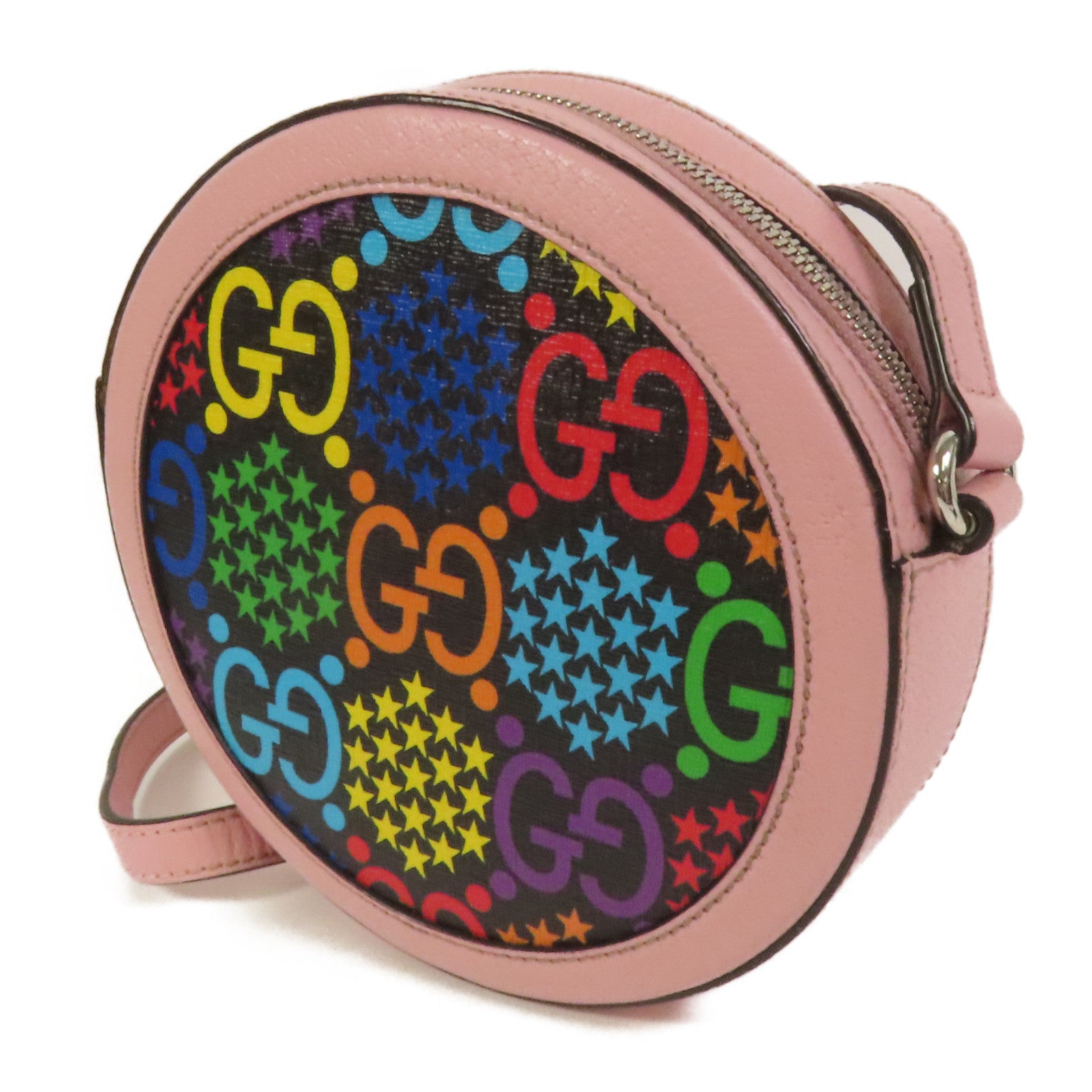 GUCCI 塗層帆布GG Psychedelic Shoulder Bag肩背袋