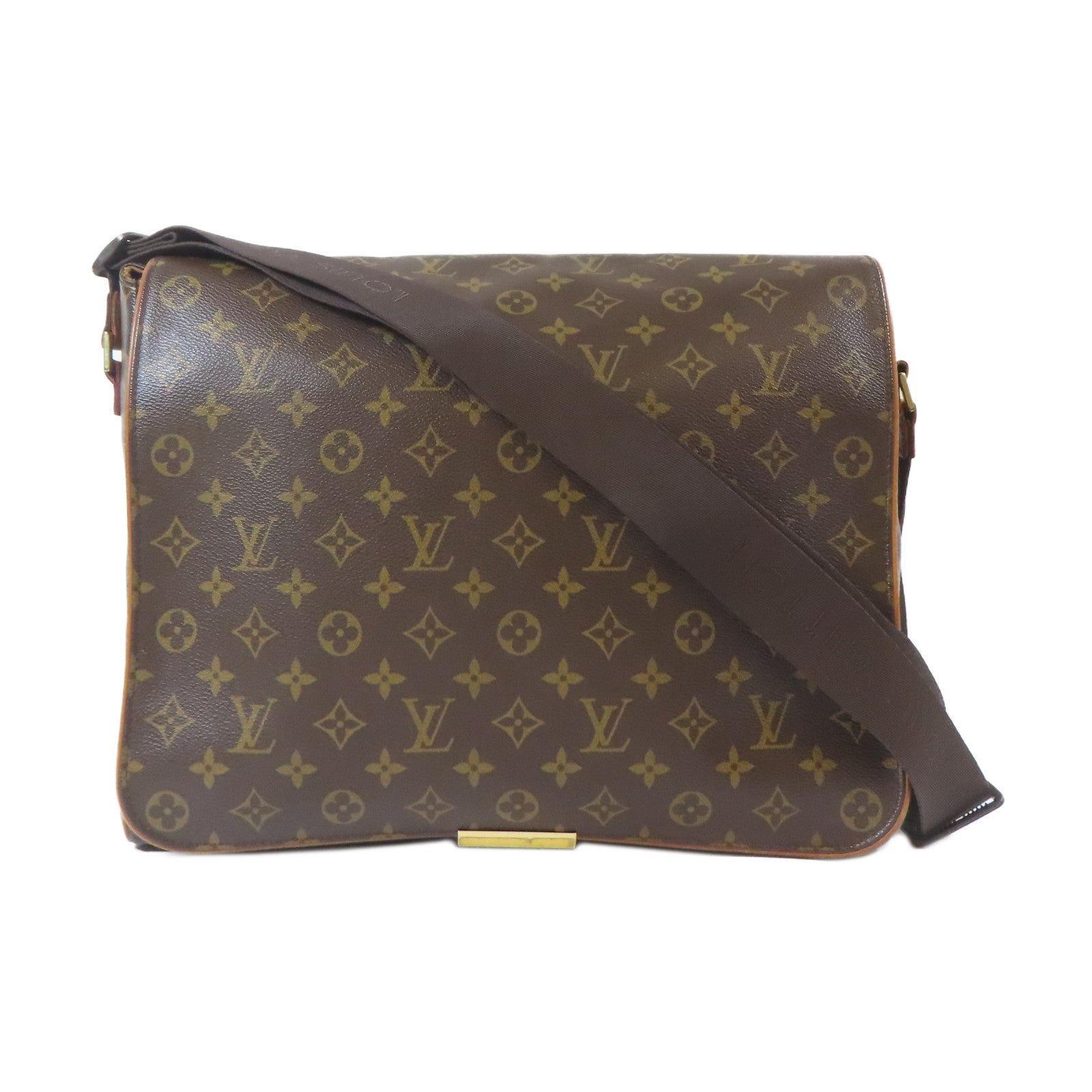 LOUIS VUITTON Monogram Abbesses金扣肩背袋啡色