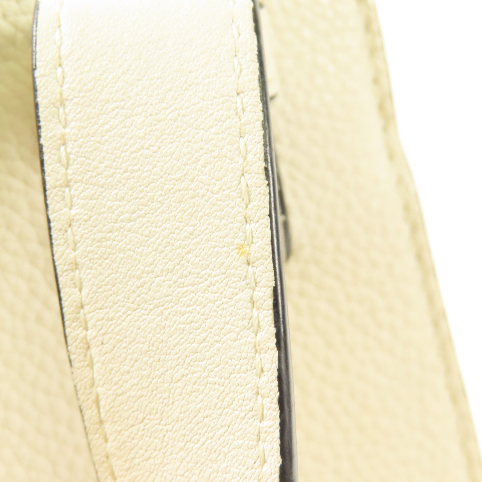 LOEWE SHW Hammock 2way Shoulder Hand Bag Calfskin Leather White