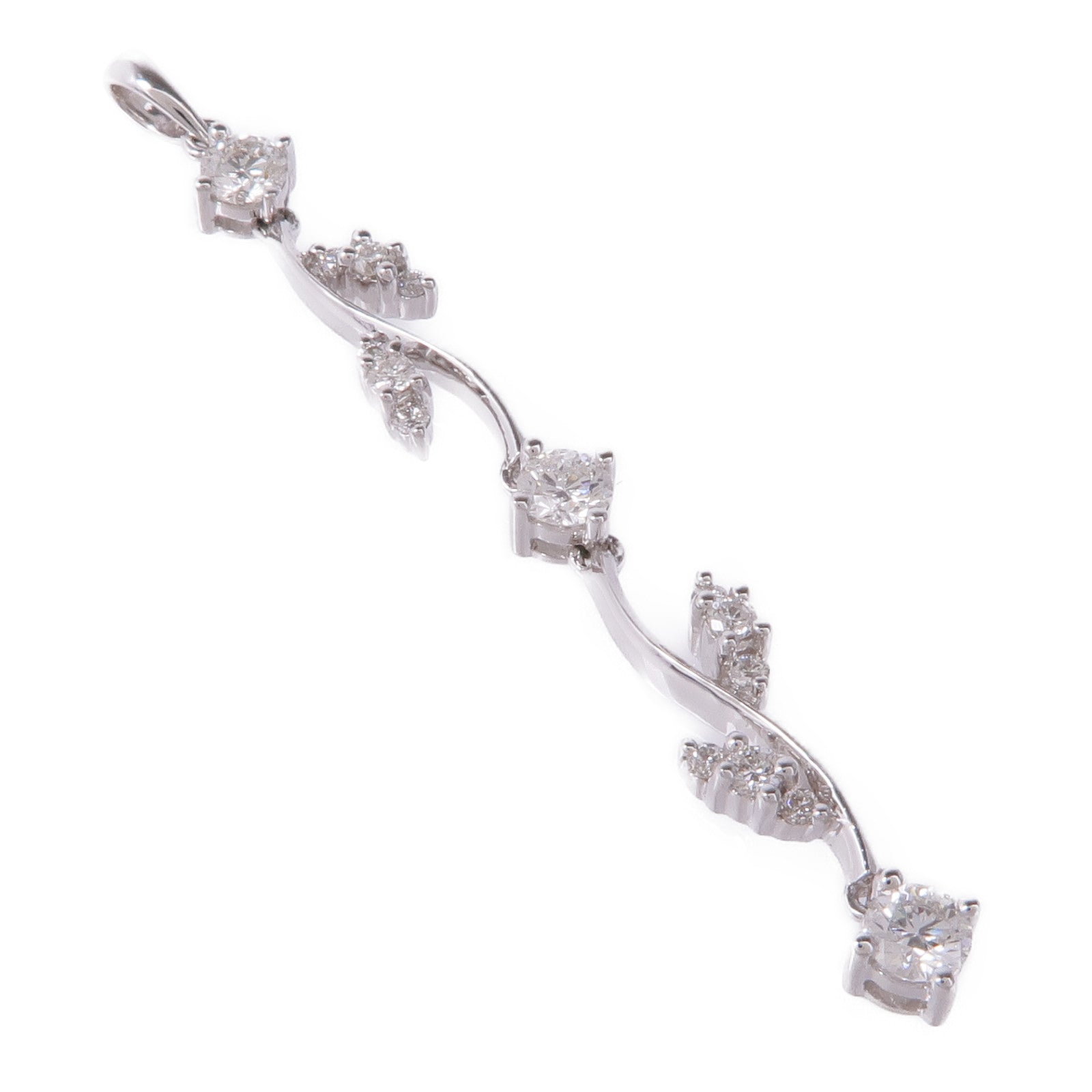 JEWELRY 18K白金Diamond Pendant Top鑽石吊墜