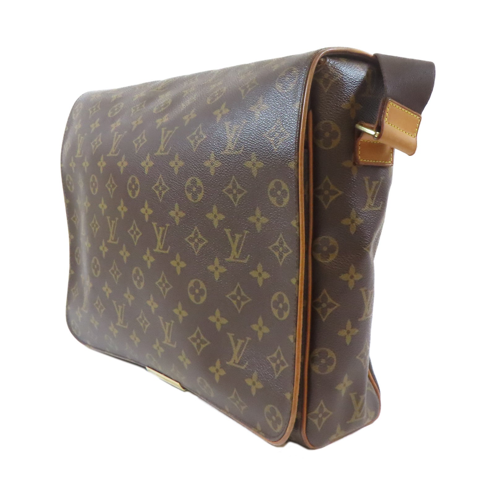 LOUIS VUITTON Monogram Abbesses金扣肩背袋啡色