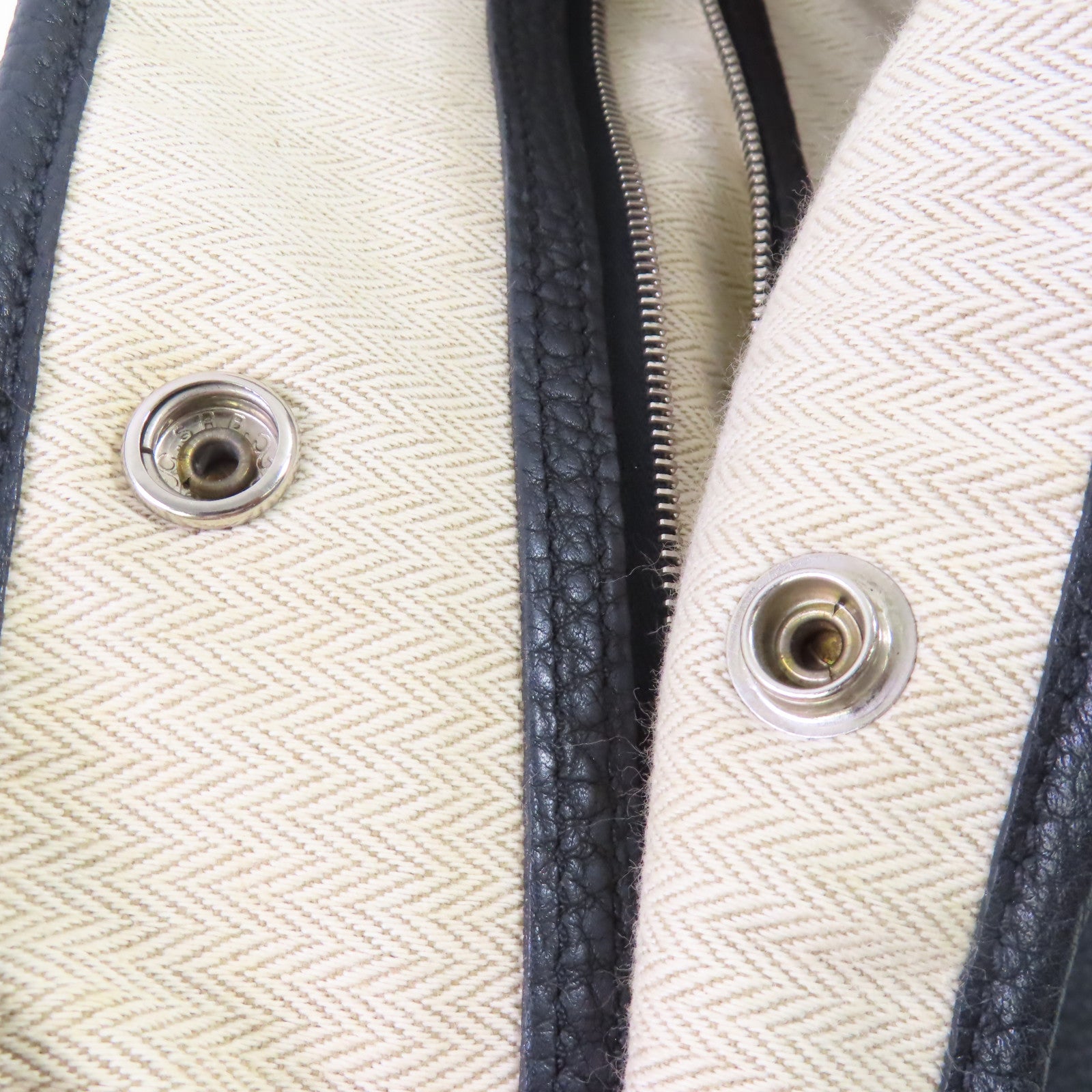 HERMES Negonda皮革Garden Party PM Tote Bag銀扣手挽袋89 Noir/黑色
