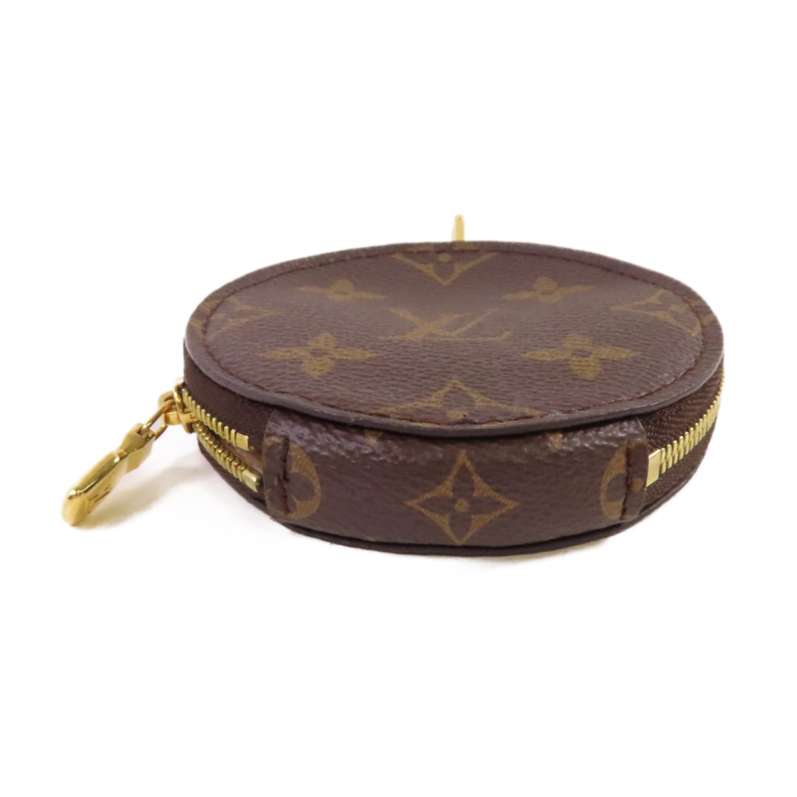 LOUIS VUITTON Monogram Coin Case金扣零錢包啡色