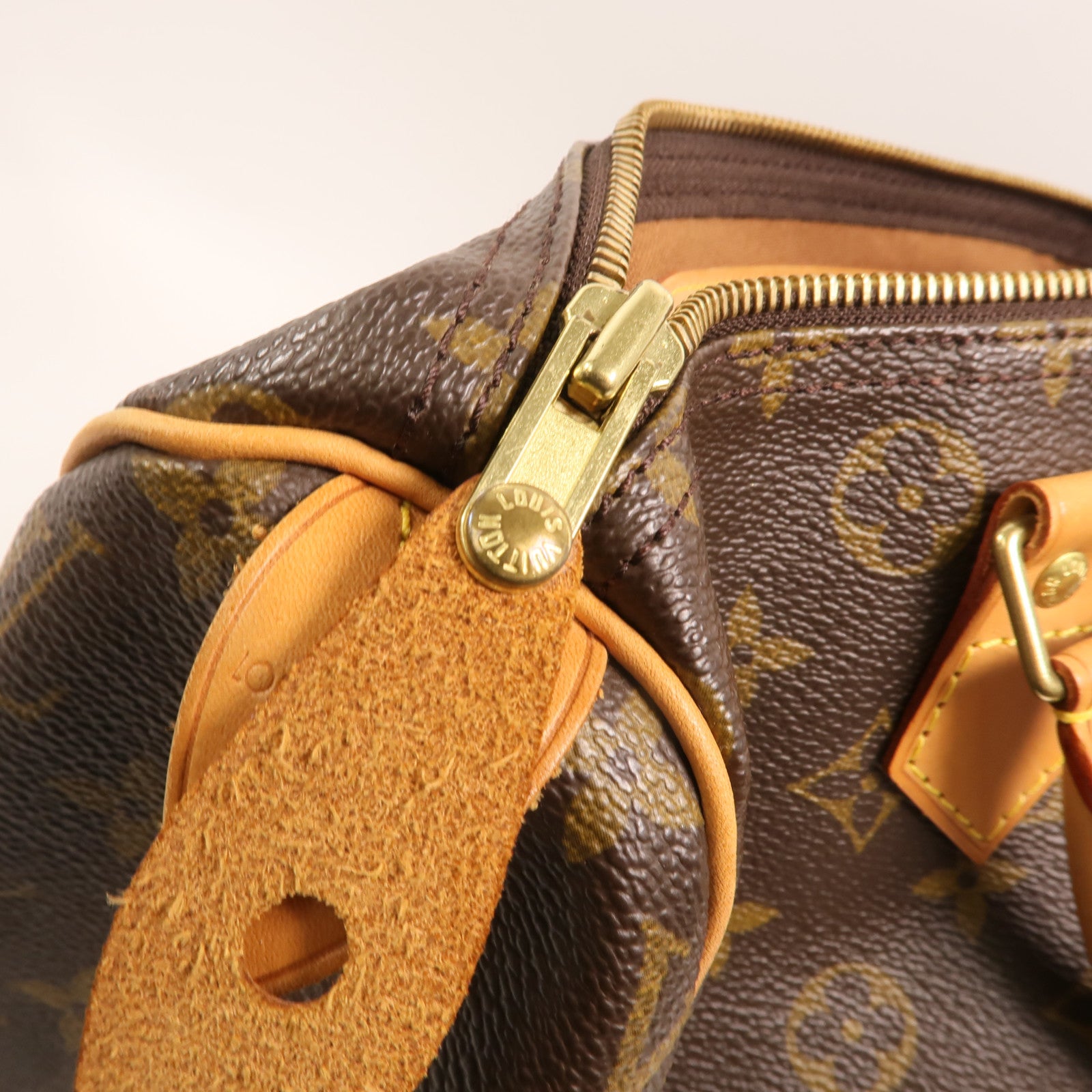 LOUIS VUITTON Monogram Speedy 30金扣手挽袋