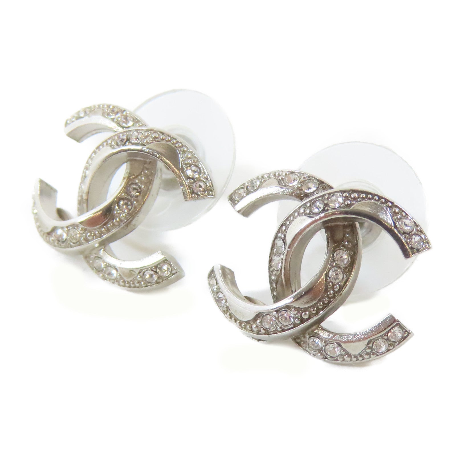 CHANEL 金屬Earrings耳環銀色