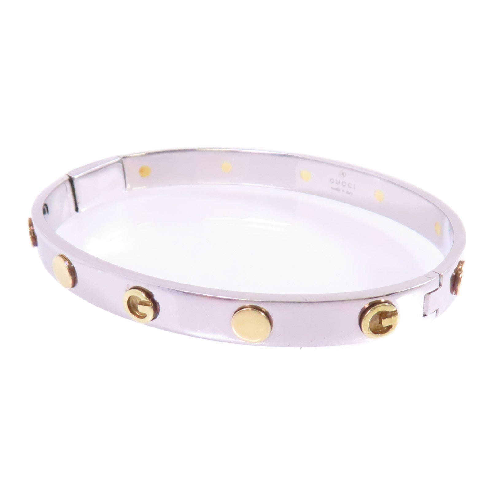 GUCCI 不鏽鋼/黃金Bangle手鐲GUCCI#17