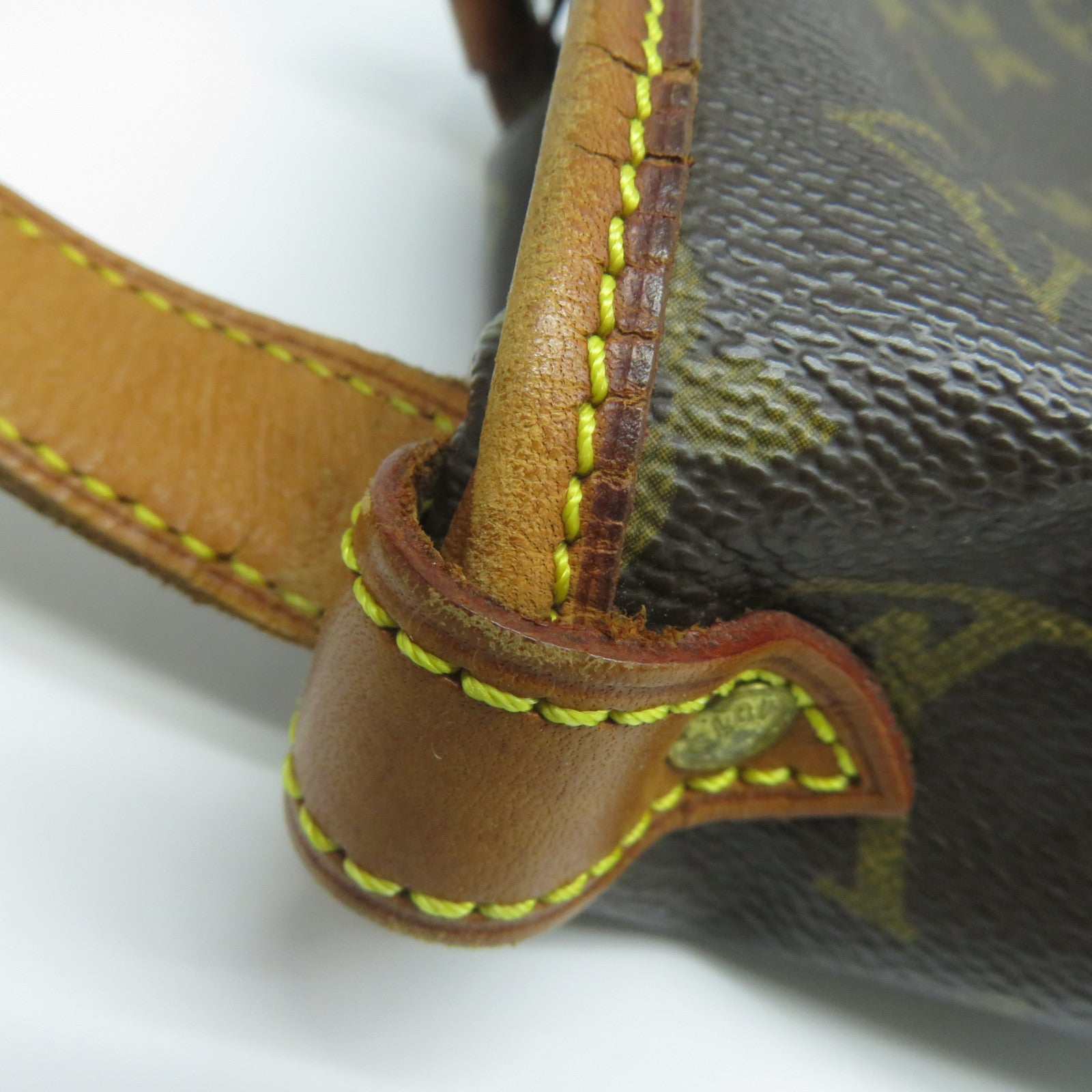 LOUIS VUITTON Monogram Saumur 30金扣肩背袋啡色