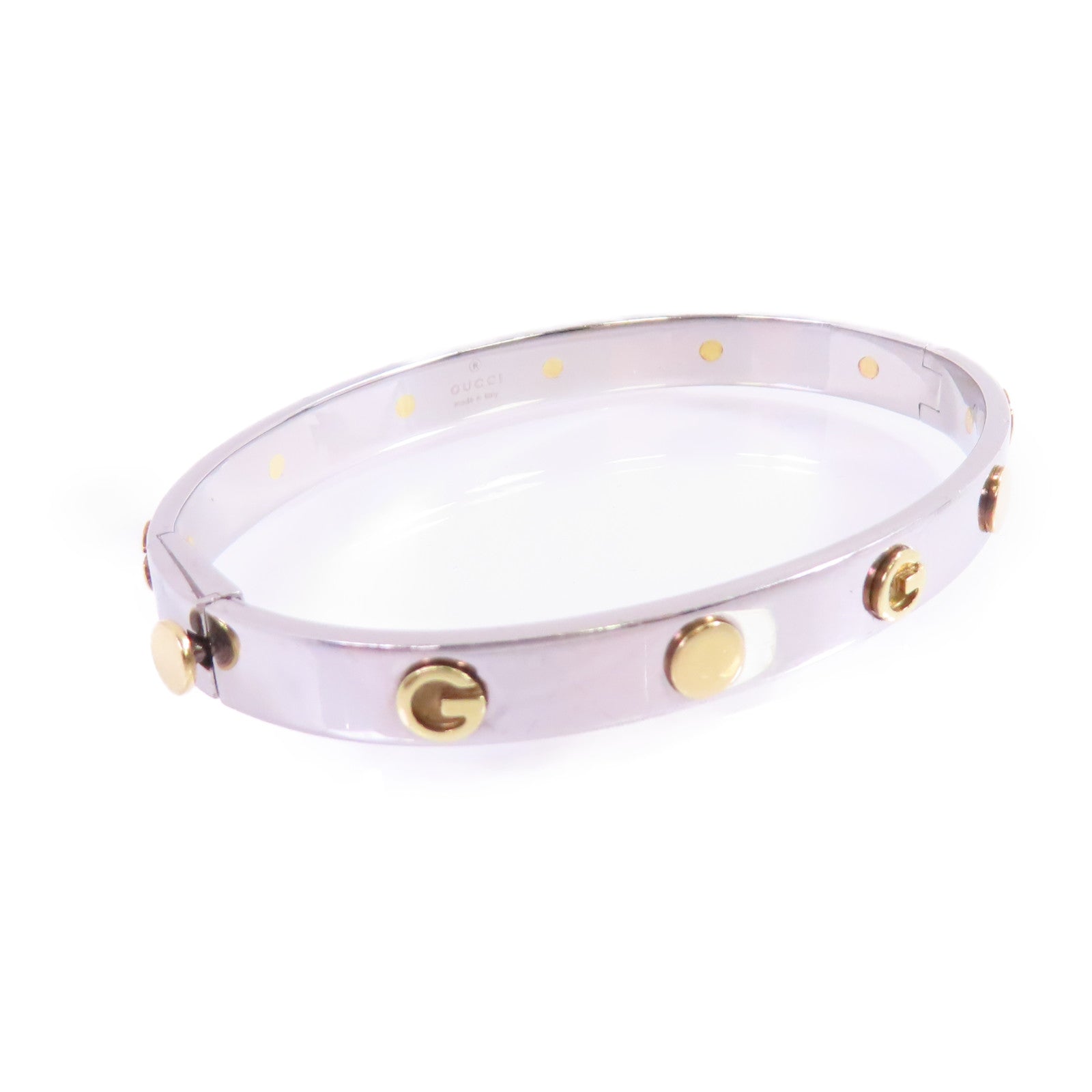 GUCCI 不鏽鋼/黃金Bangle手鐲GUCCI#17