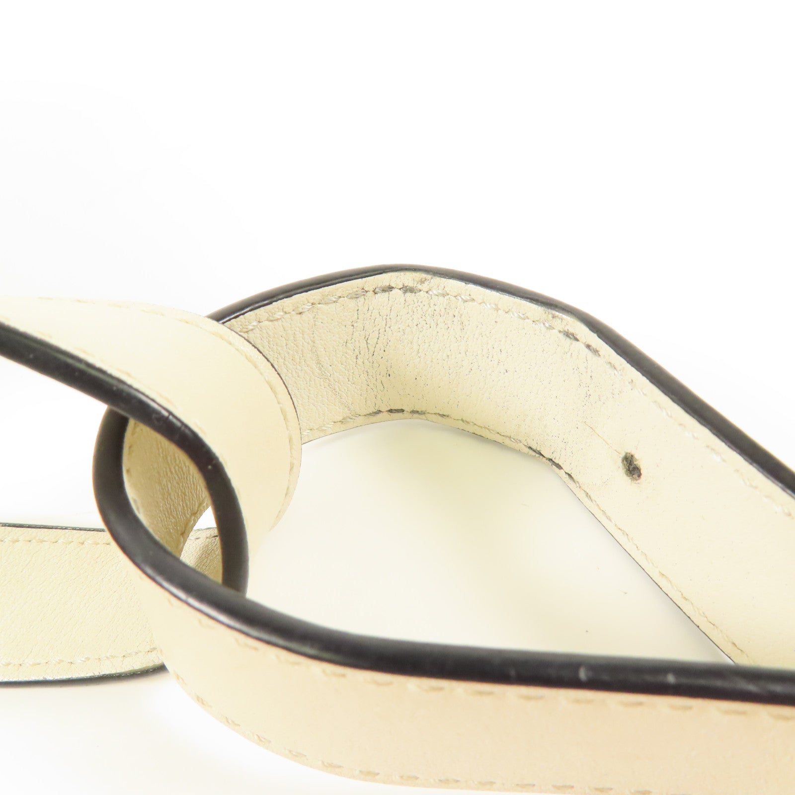 LOEWE SHW Hammock 2way Shoulder Hand Bag Calfskin Leather White