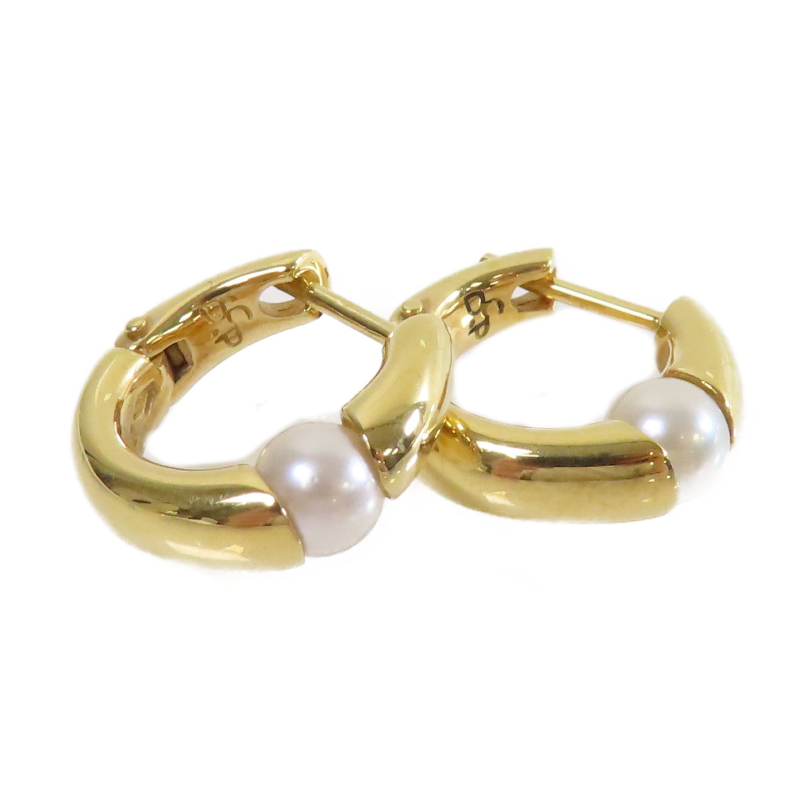 MIKIMOTO 18K黃金/珍珠Pearl Earrings耳環