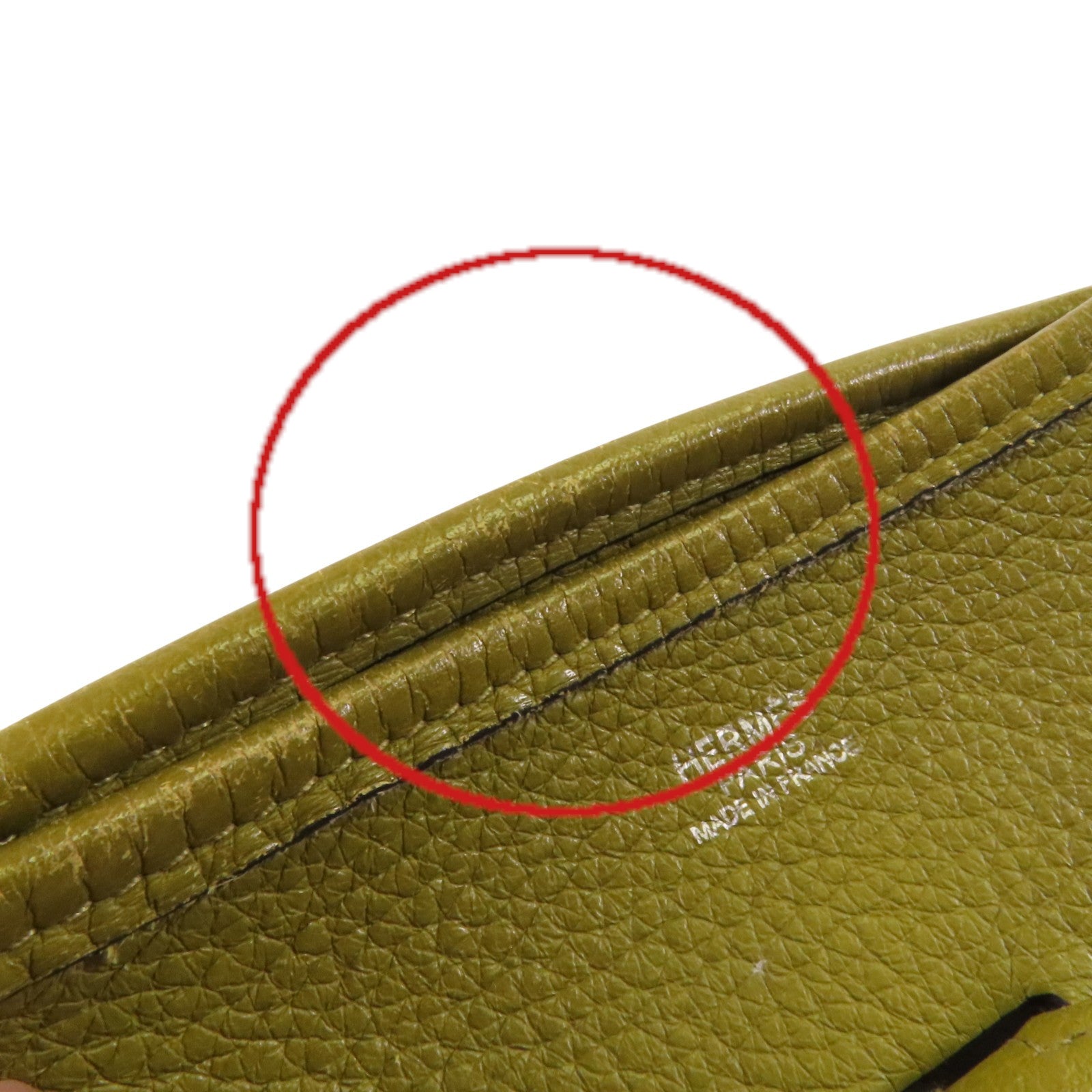 HERMES Clemence皮革Evelyne PM銀扣肩背袋