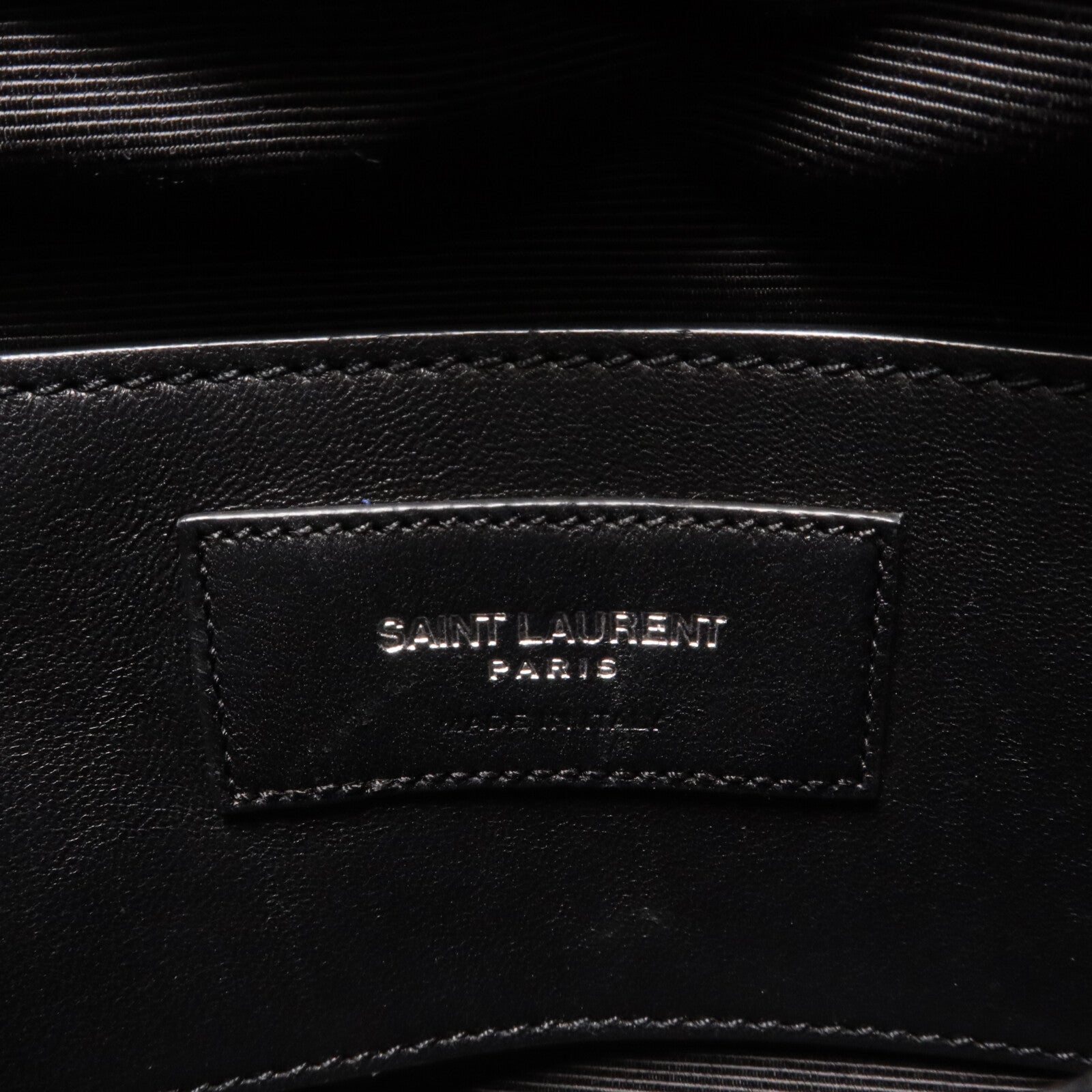 SAINT LAURENT 牛皮皮革College Large鏈帶手挽肩背兩用袋