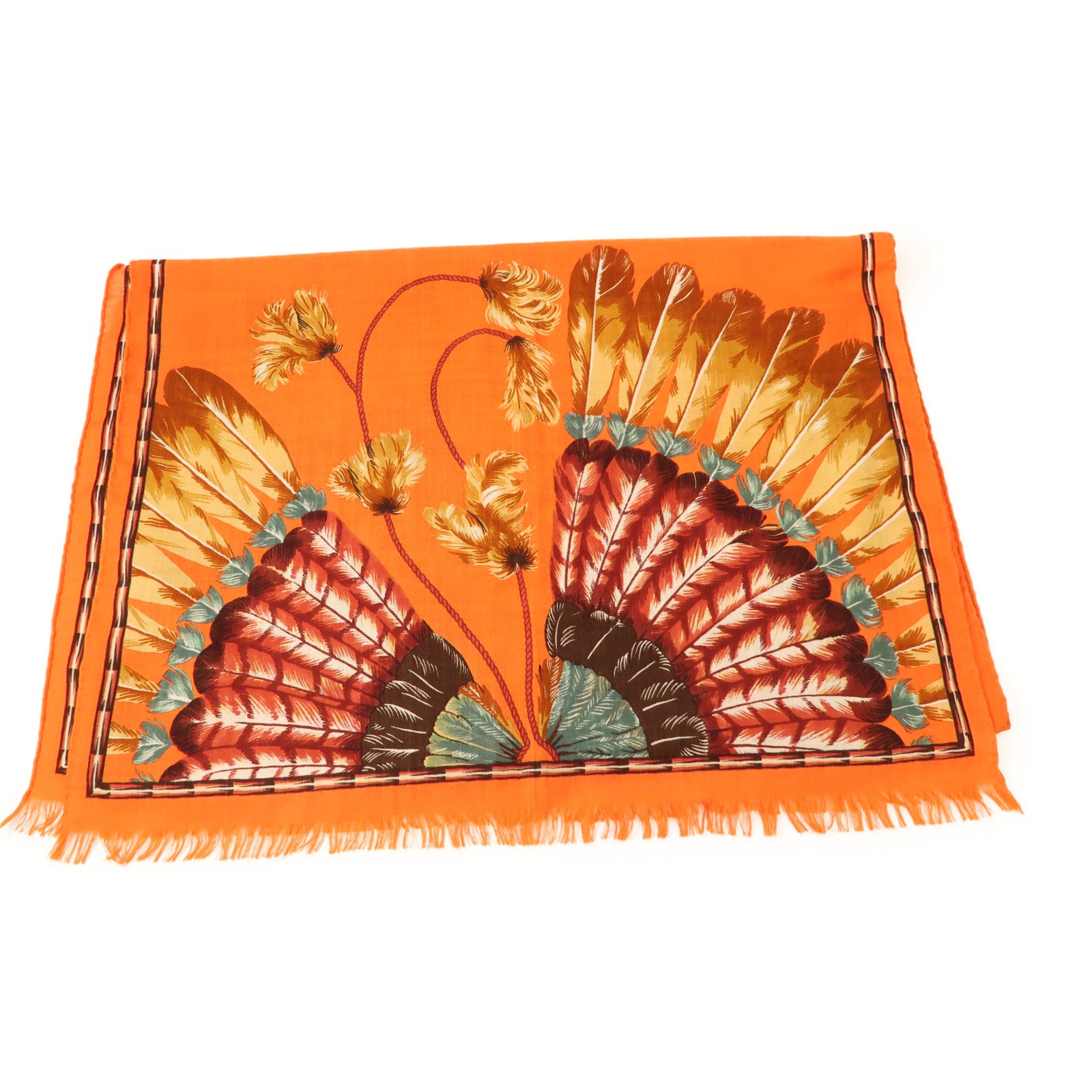 HERMES 羊絨/絲質Scarf圍巾