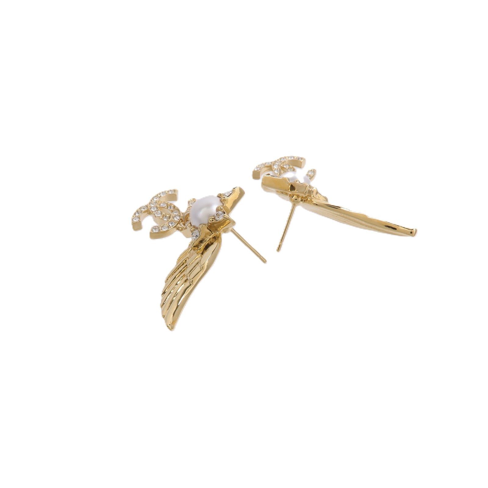 CHANEL 金屬Wing Earrings耳環