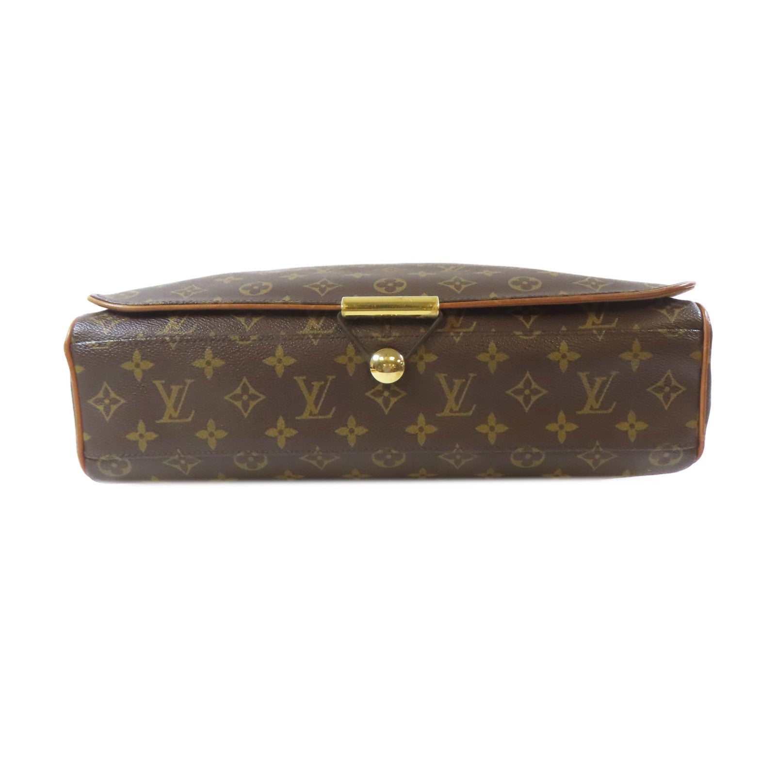 LOUIS VUITTON Monogram Abbesses金扣肩背袋啡色