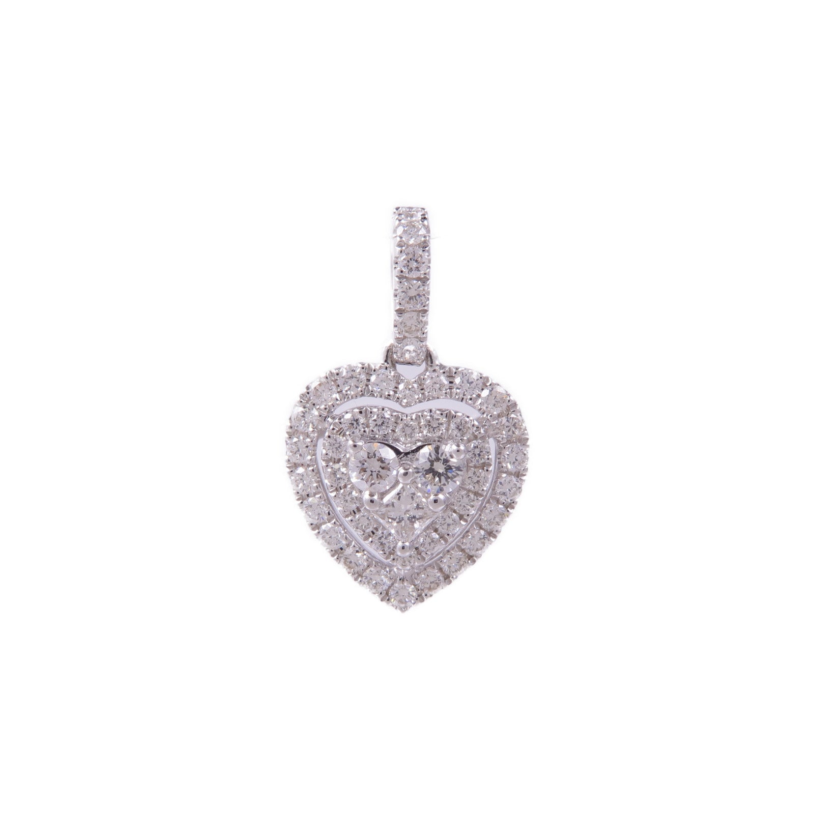 JEWELRY 18K白金Diamond Pendant Top鑽石吊墜