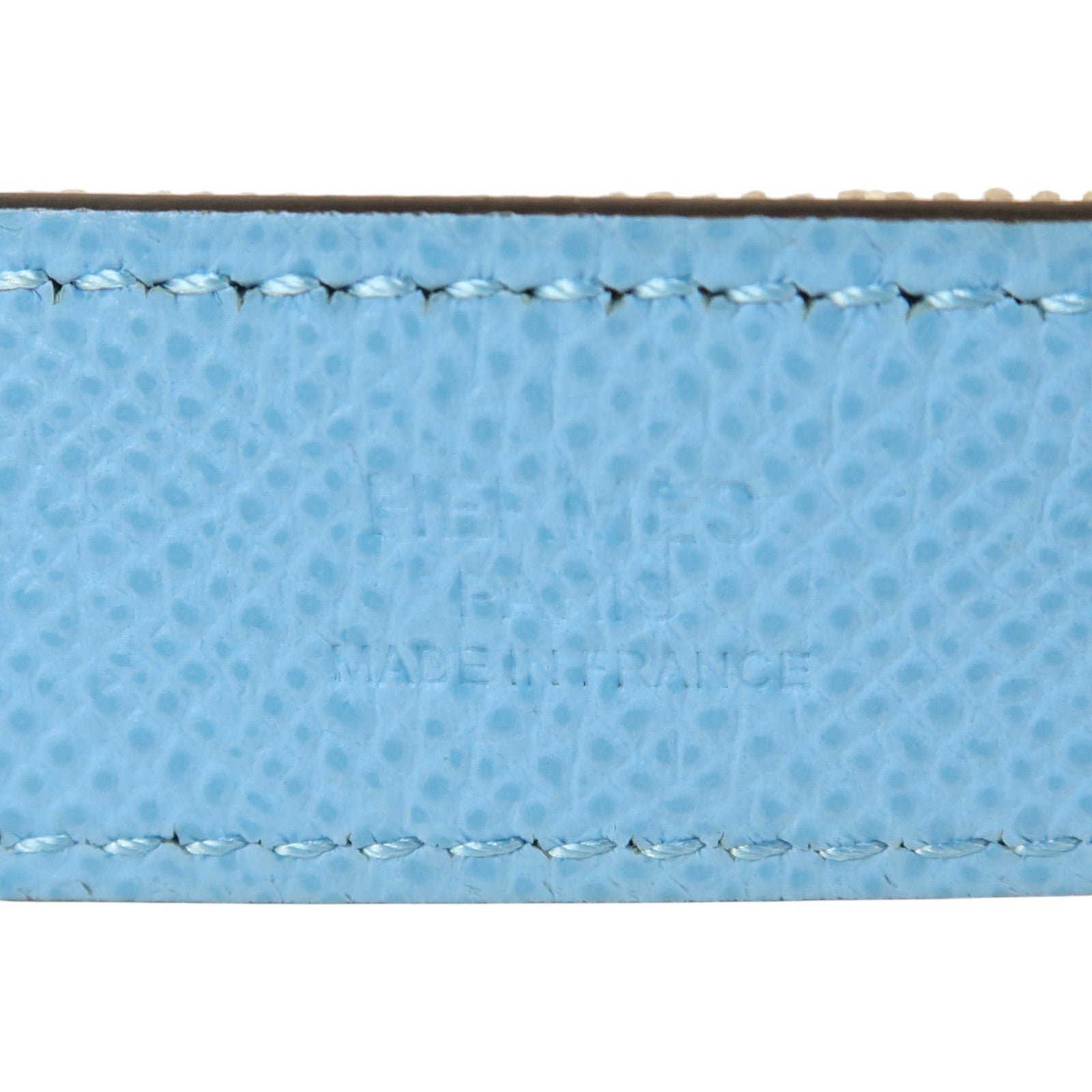 HERMES Epsom皮革Baborde 24 Belt銀扣皮帶