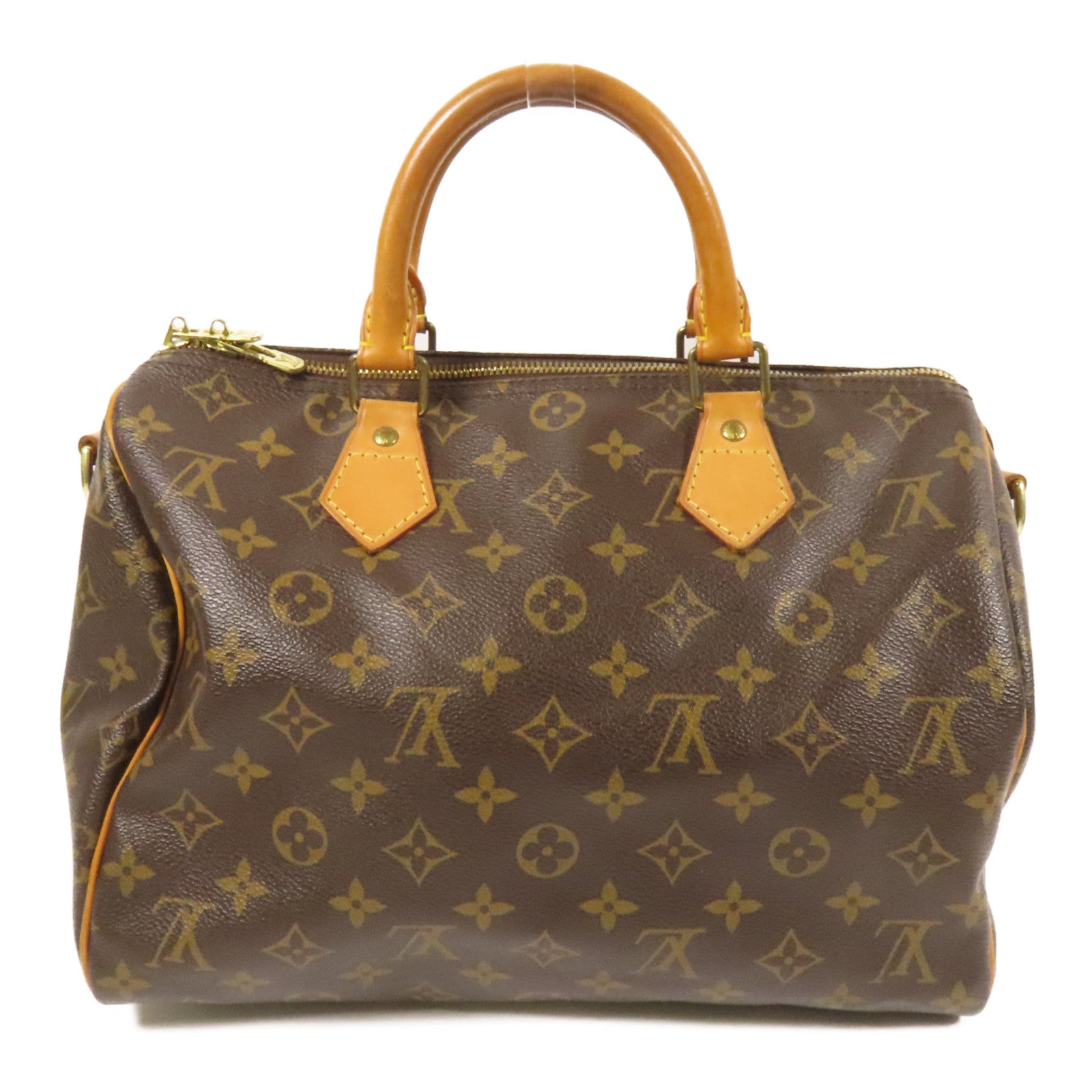 LOUIS VUITTON Monogram Speedy Bandouliere 30金扣手挽肩背兩用袋
