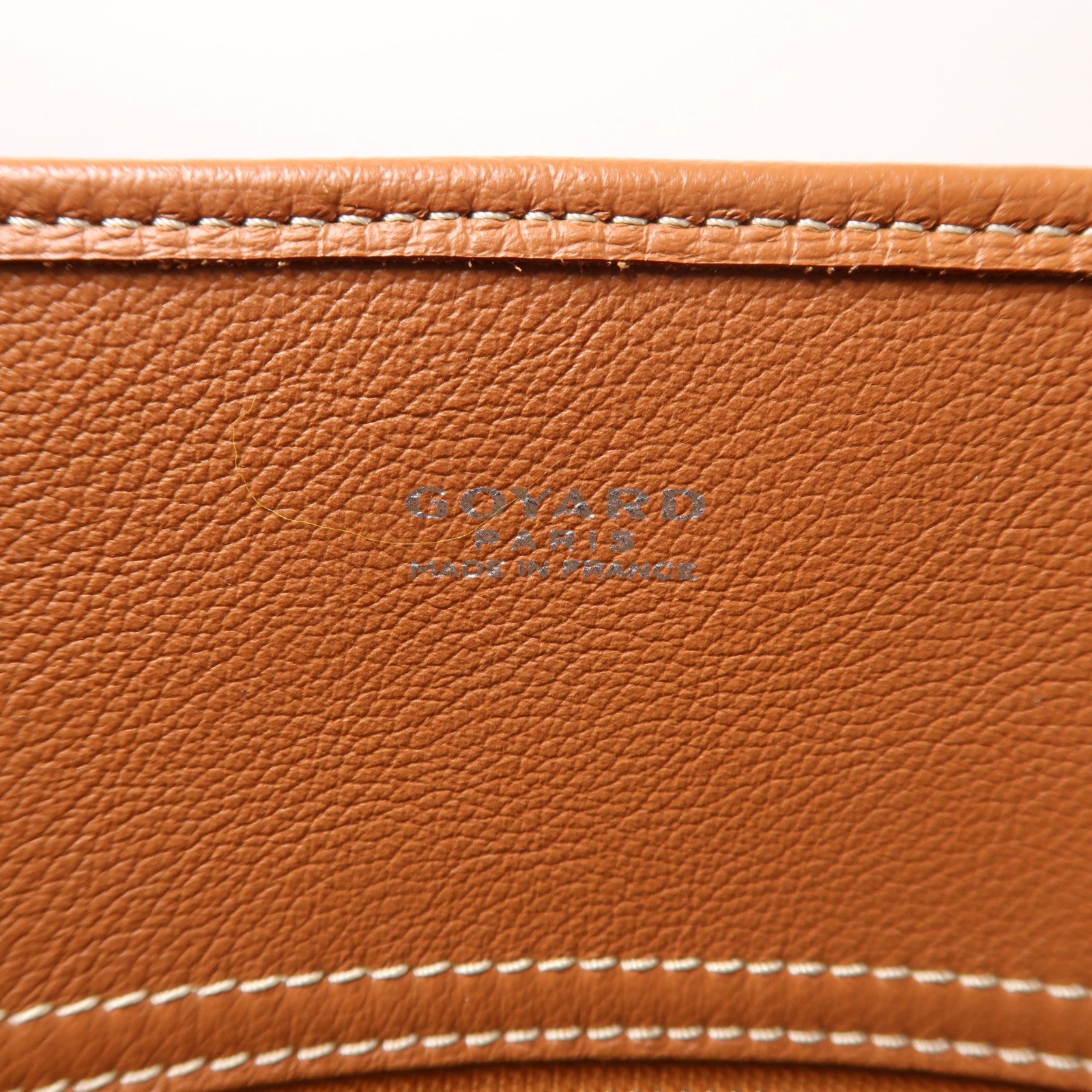 GOYARD 塗層帆布/皮革Bourgogne銀扣肩背袋/手挽袋