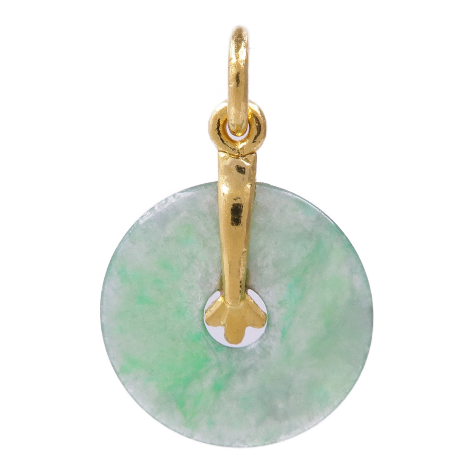 JEWELRY 24K黃金Jade Pendant Top翡翠吊墜