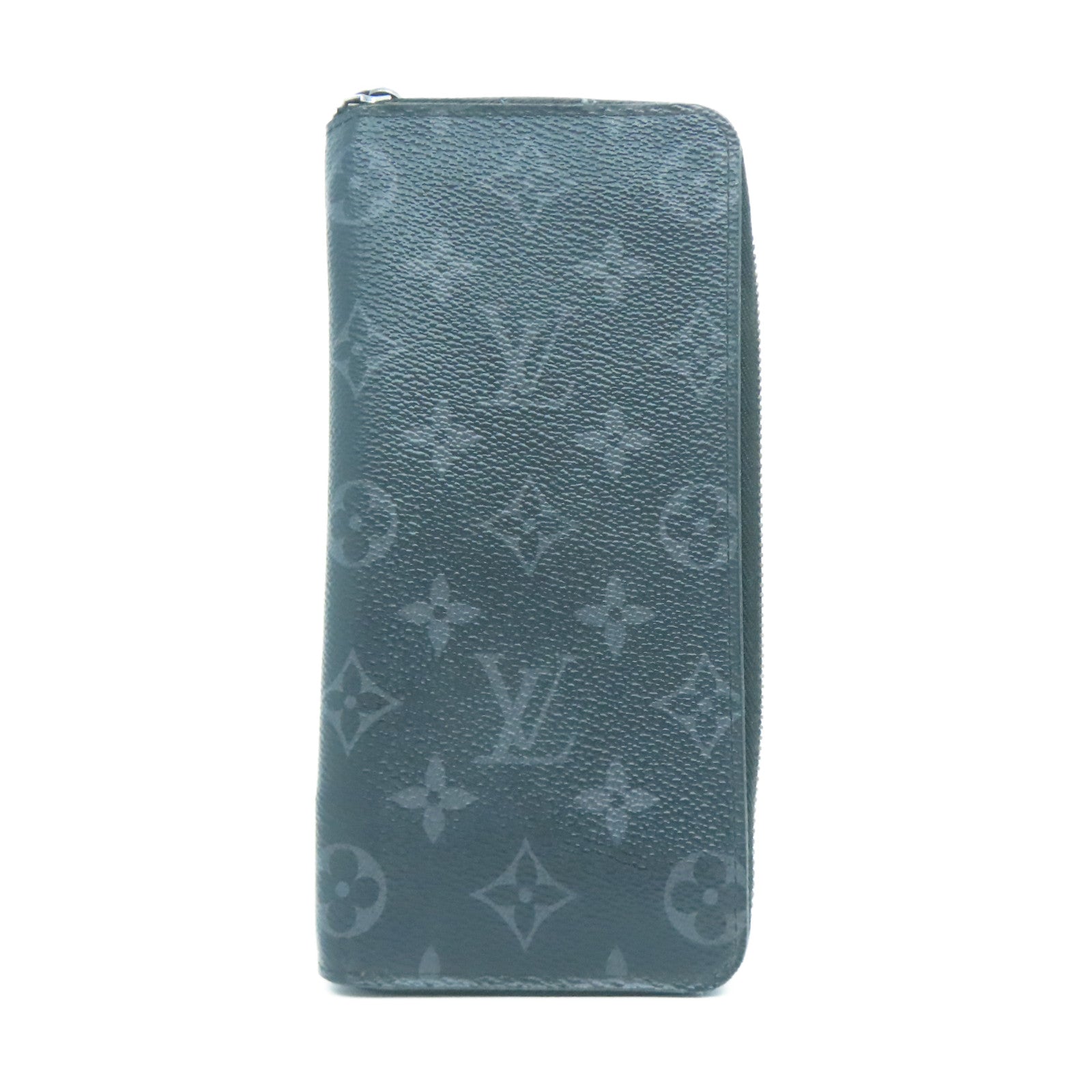 LOUIS VUITTON 【激減優惠】Monogram Eclipse Zippy Wallet Vertical銀扣長錢包黑色