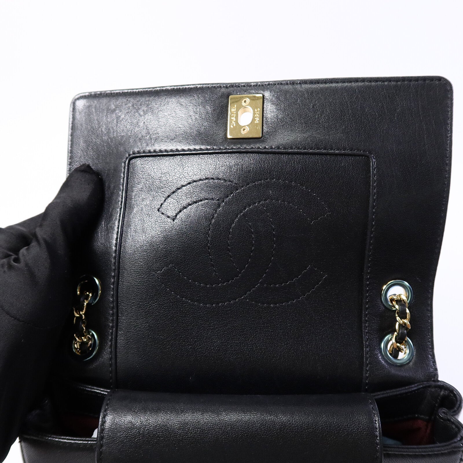 CHANEL 牛皮皮革Chain Shoulder Bag肩背袋