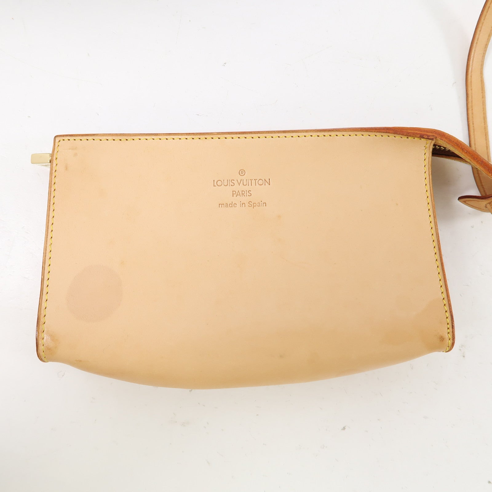 LOUIS VUITTON Monogram Vinyl Cabas Ambre PM金扣手挽袋棕色